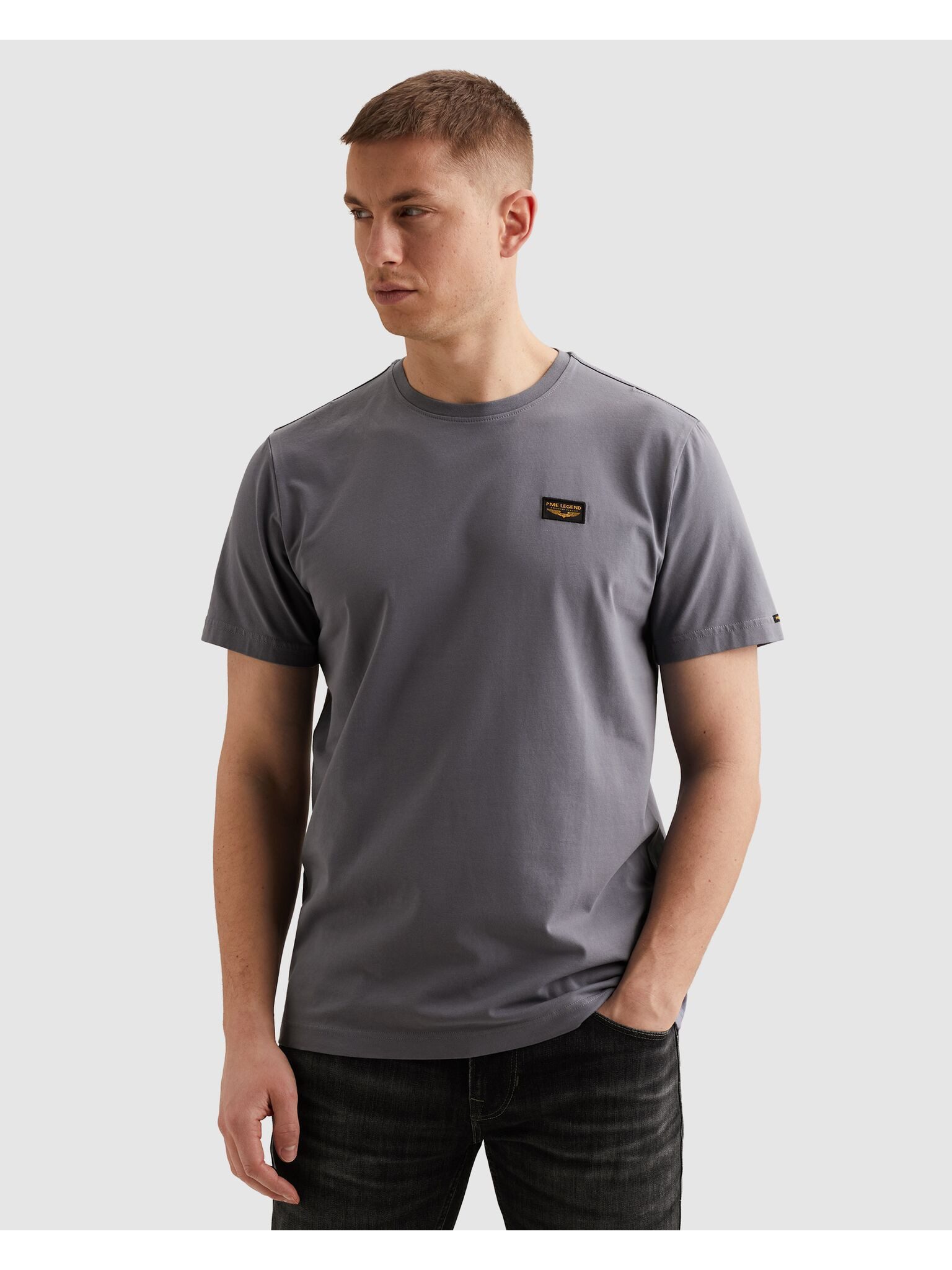 PME LEGEND T-Shirt mit Logobadge