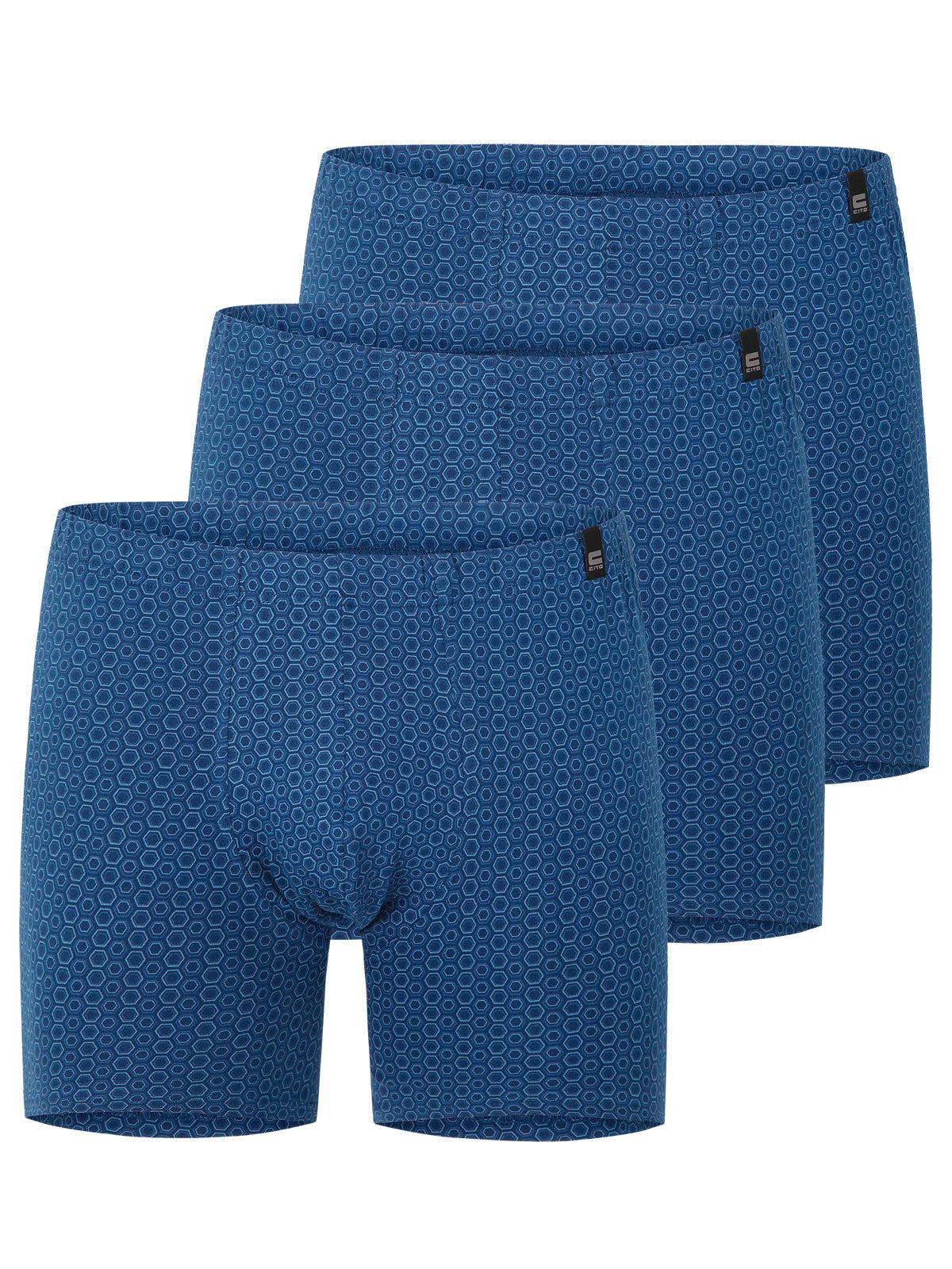 CiTO Retro Pants 3er Pack Herren Pants Alloverdruck cotton flex (Packung, 3-St) -