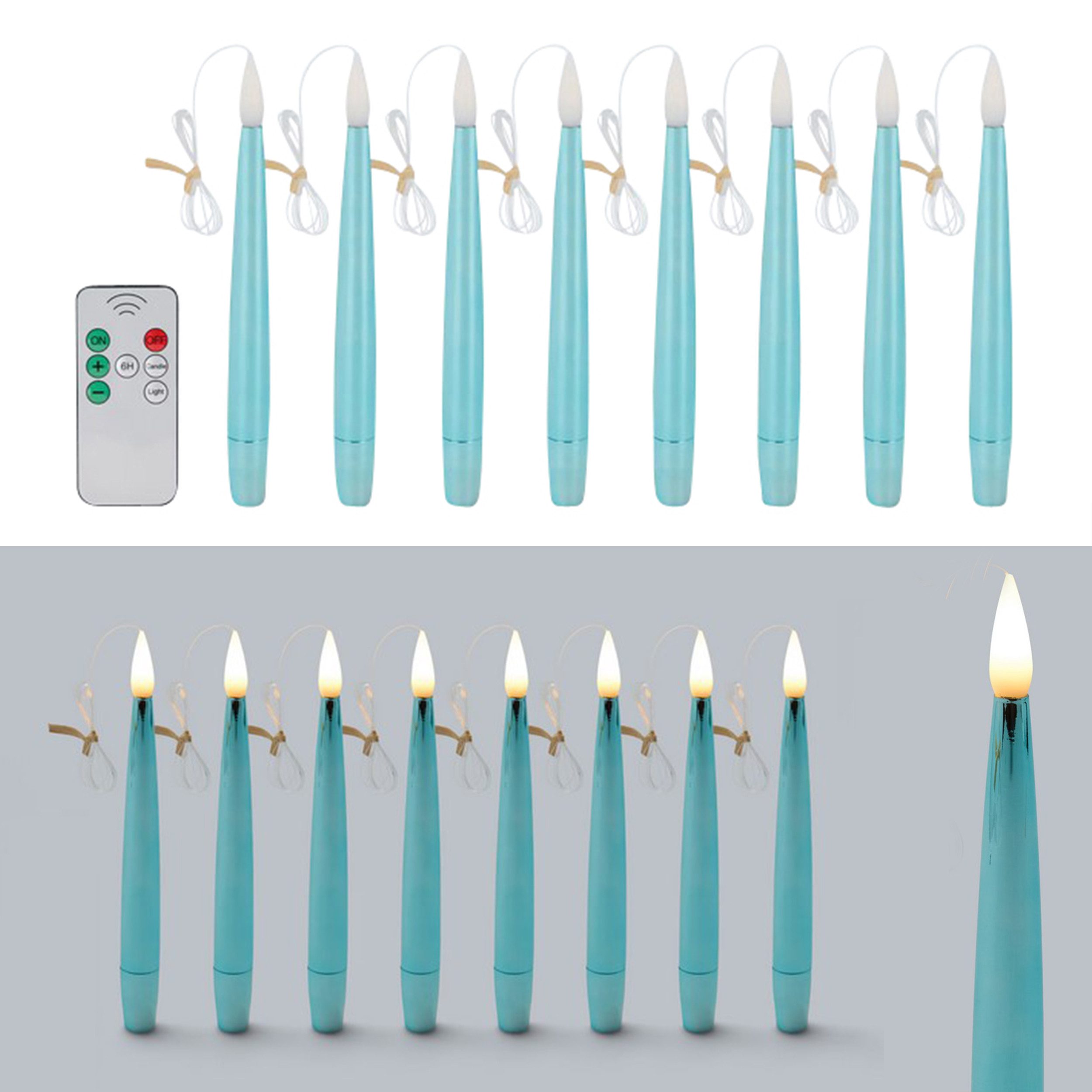 Online-Fuchs Christbaumkerzen 8 schwebende LED Weihnachtskerzen günstig online kaufen