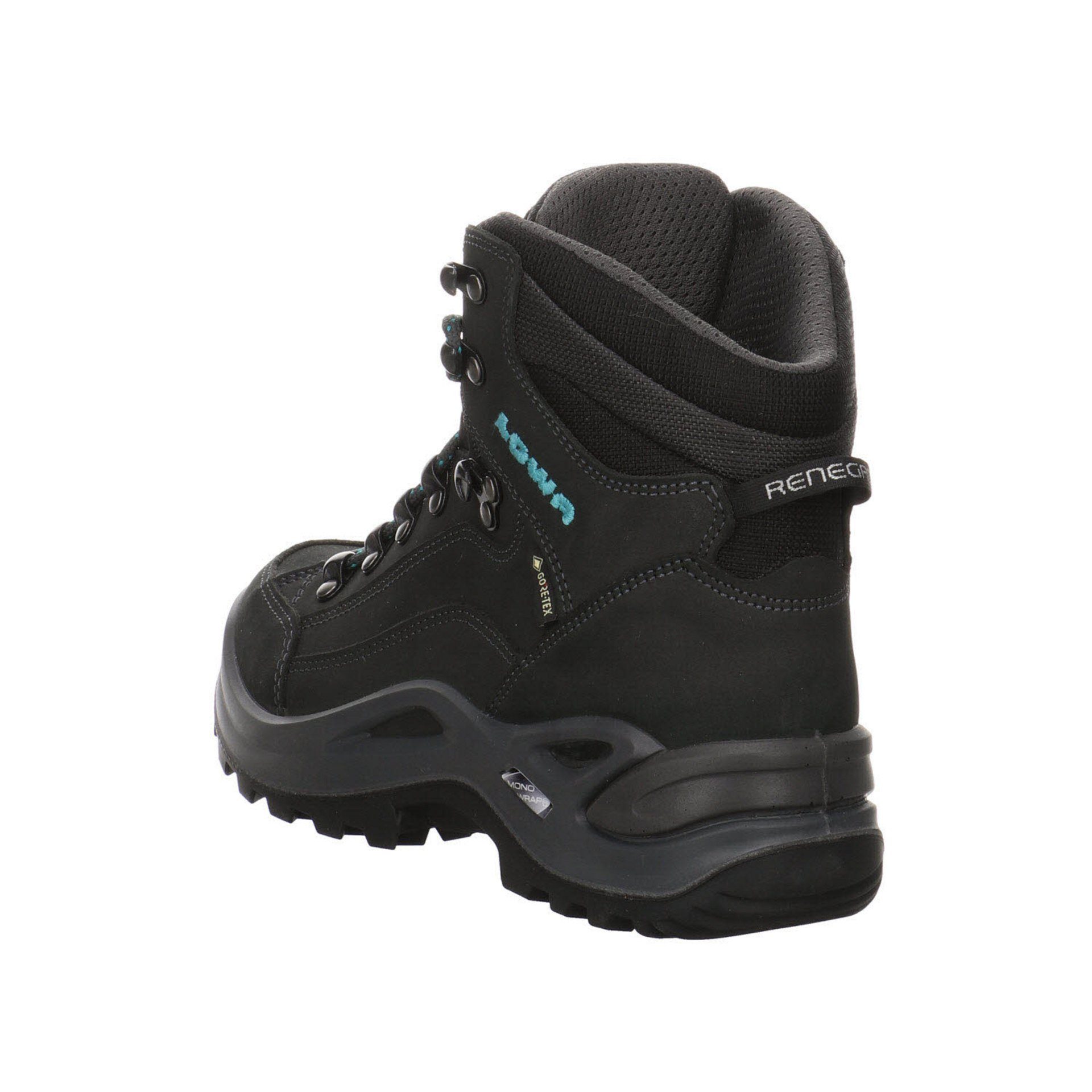 Leder-/Textilkombination GTX Renegade Outdoorschuh Outdoor ASPHALT/TÜRKIS mid Lowa Damen Outdoorschuh Schuhe