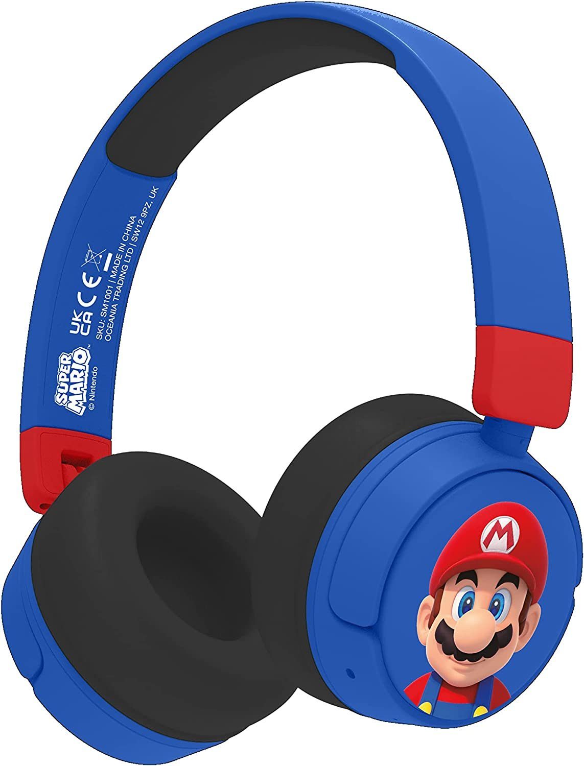 Kopfhörer Kinder OTL Bluetooth enthalten) Lieferumfang Bluetooth-Kopfhörer (Bluetooth, Super im 3,5-mm-Audio-Sharing-Kabel Mario