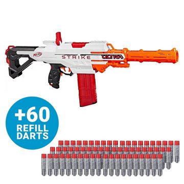 Hasbro Blaster Nerf Ultra Strike mit Dart-Nachfüllpack (20-tlg), Nerf Ultra Strike mit extra Darts