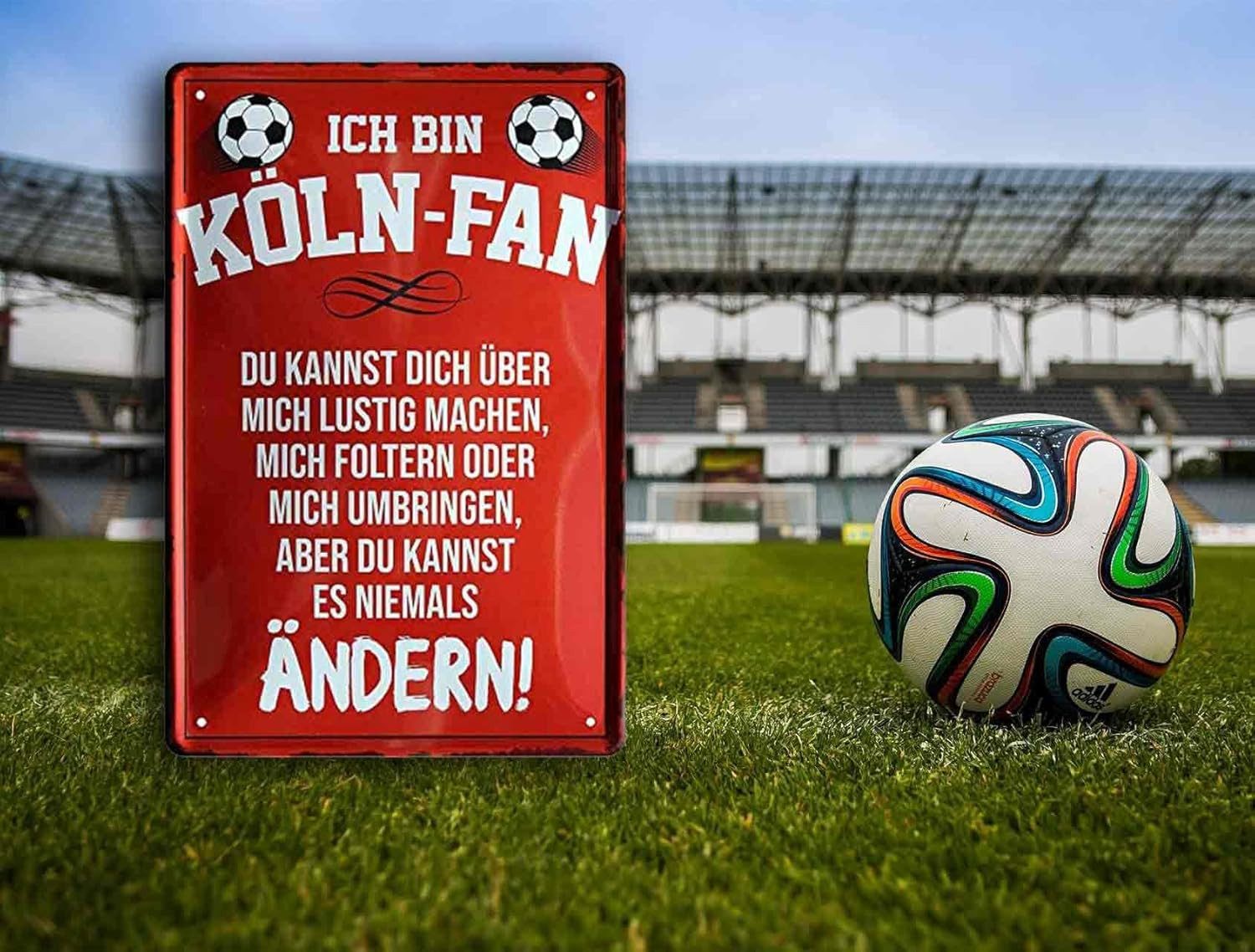 schilderkreis24 Metallschild Ich bin ein Köln-Fan, du kannst es niemals änd günstig online kaufen