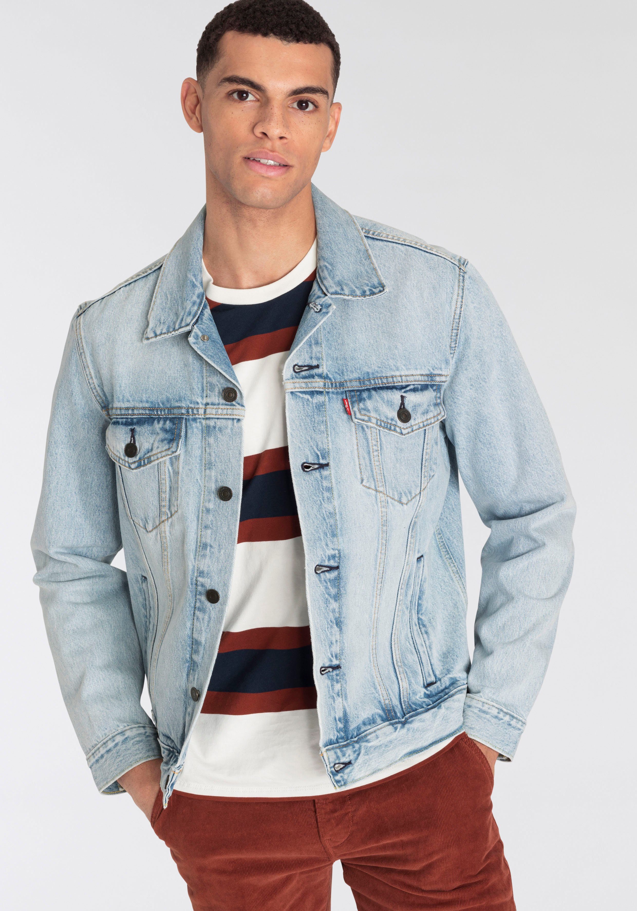 Levis Jeansjacke "VINTAGE FIT TRUCKER JKT", ohne Kapuze, mit Knopfleiste günstig online kaufen