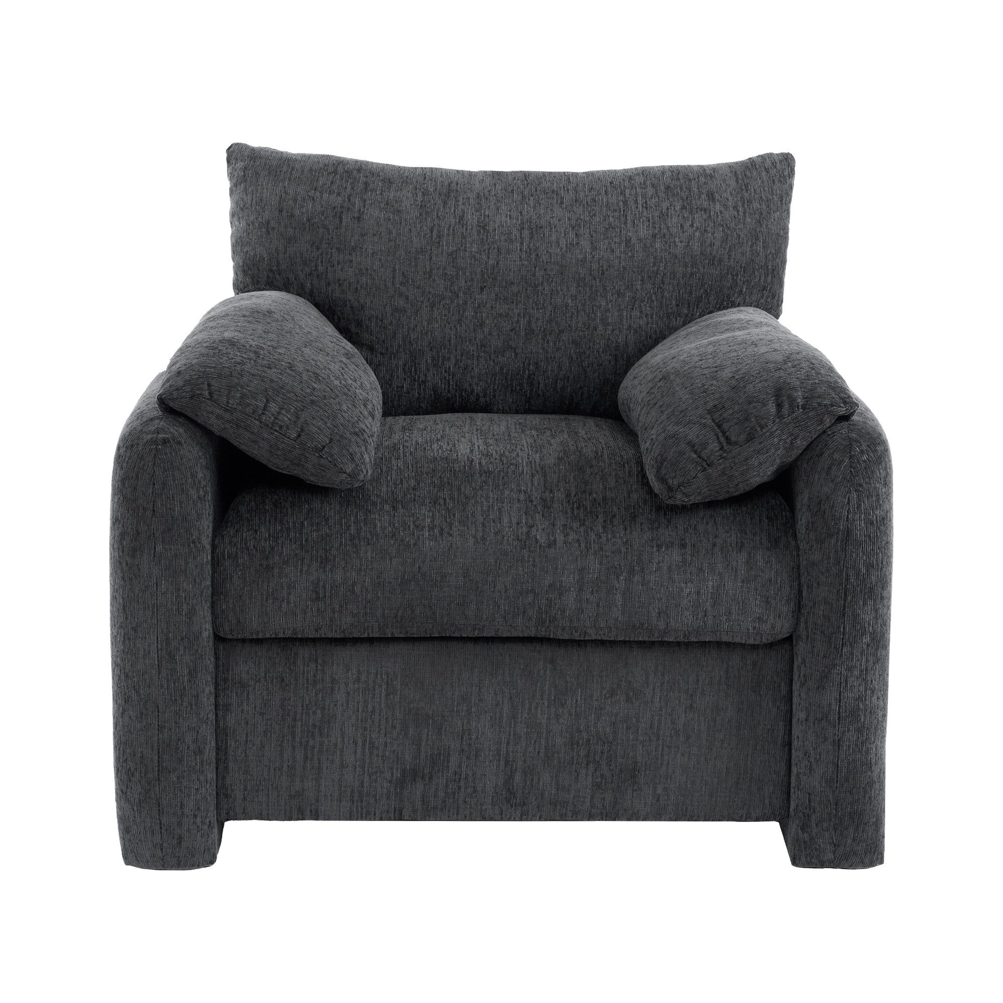 KLAM HOME Sessel Modernes Design Chenille-Stoff günstig online kaufen