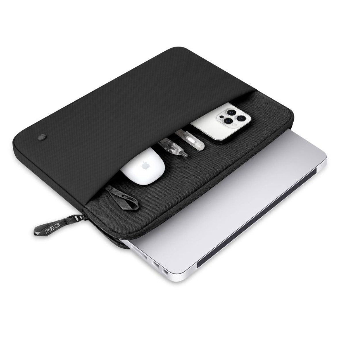 TECH PROTECT Laptoptasche Sleeve 13–14 Zoll (Einzelartikel), Fronttasche für Zubehör