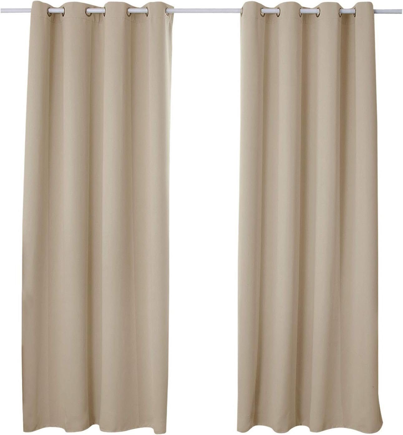 Woltu Verdunkelungsvorhang, Ösen, blickdicht, 2er Set Vorhang Blickdicht Th günstig online kaufen