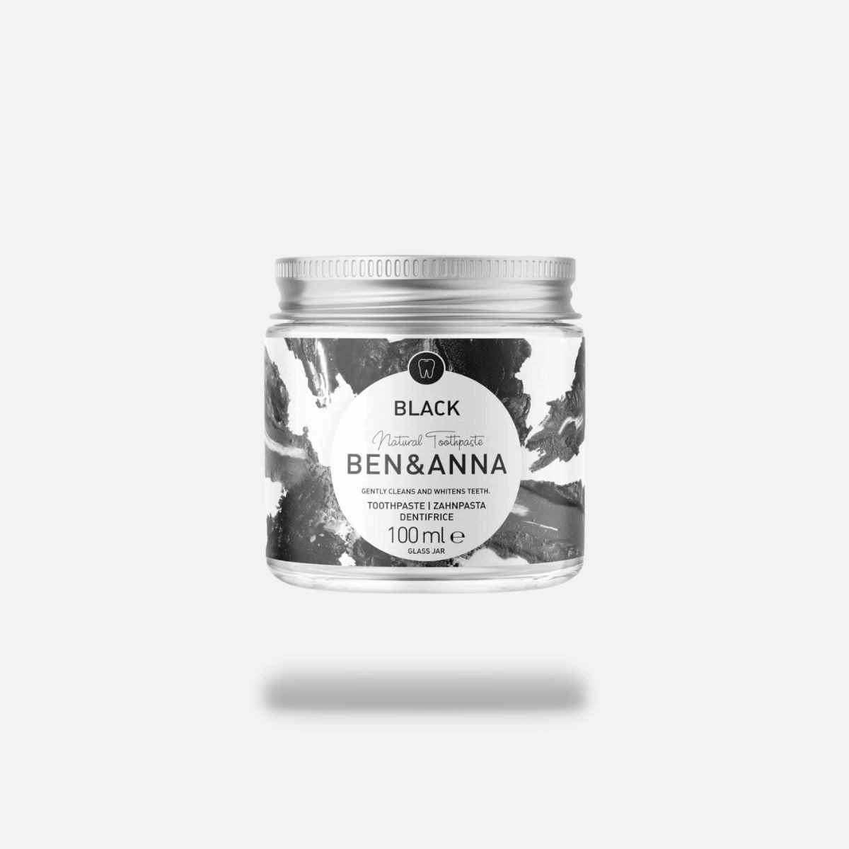 Ben & Anna Körperpflegemittel Vegane Naturkosmetik Zahnpasta im Glas - Black