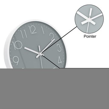 Intirilife Wanduhr (Praktische Zeitanzeige Chronometer stilvoll für jedes Zimmer)