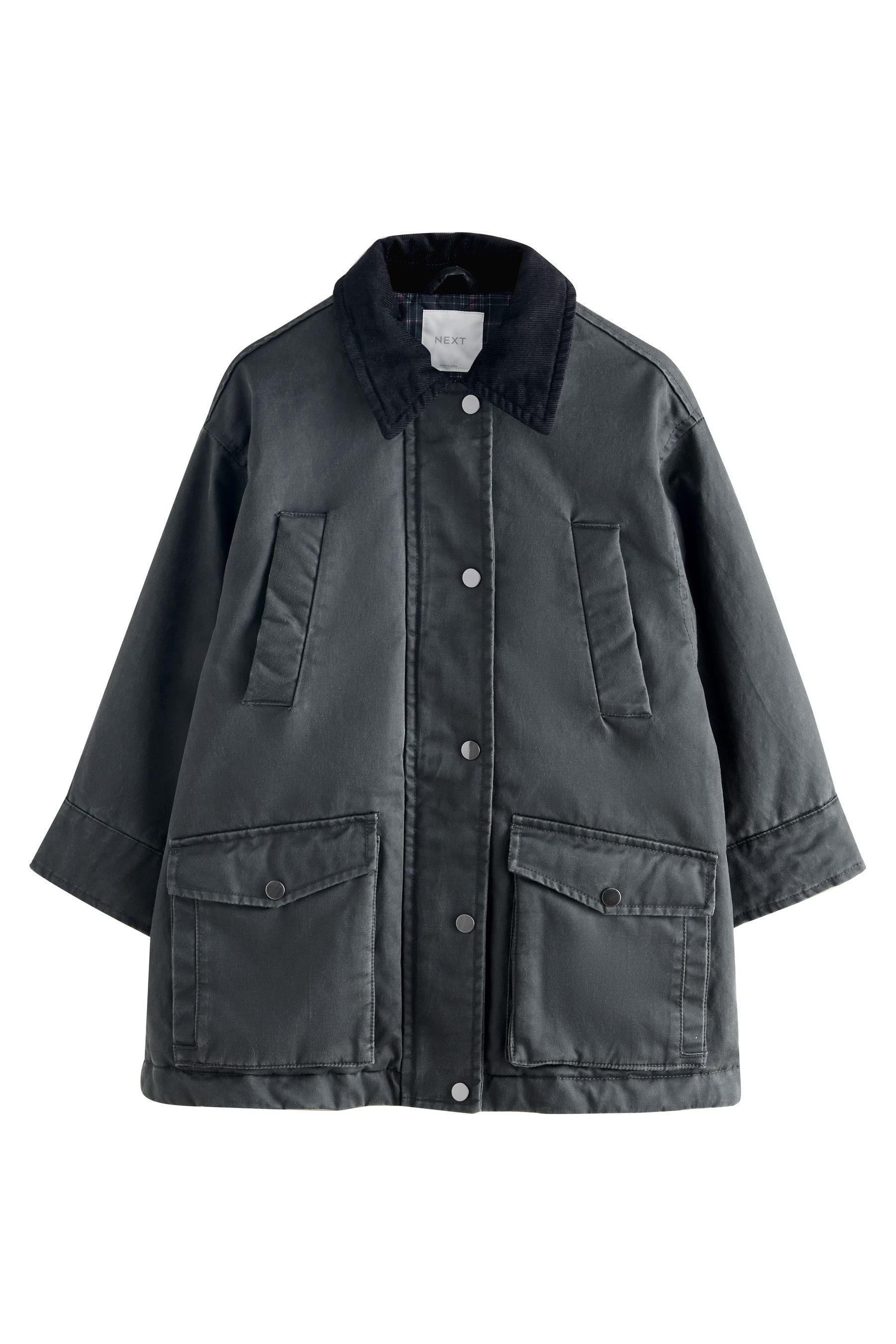 Next Outdoorjacke Imitierte Wachsjacke (1-St)