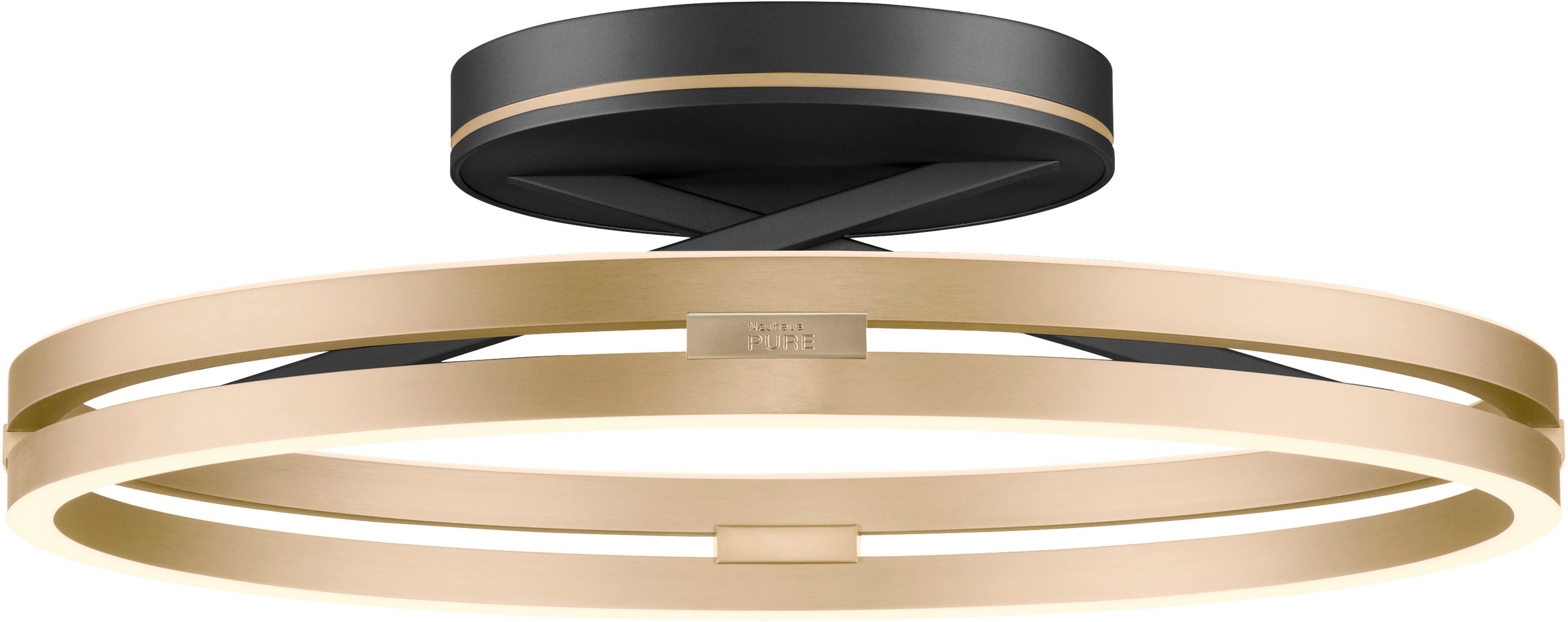 Neuhaus PURE LED Deckenleuchte PURE Loop, CCT - über Fernbedienung, LED fest integriert, warmweiß - kaltweiß, Dimmbar über Fernbedienung, CCT, separat steuerbar