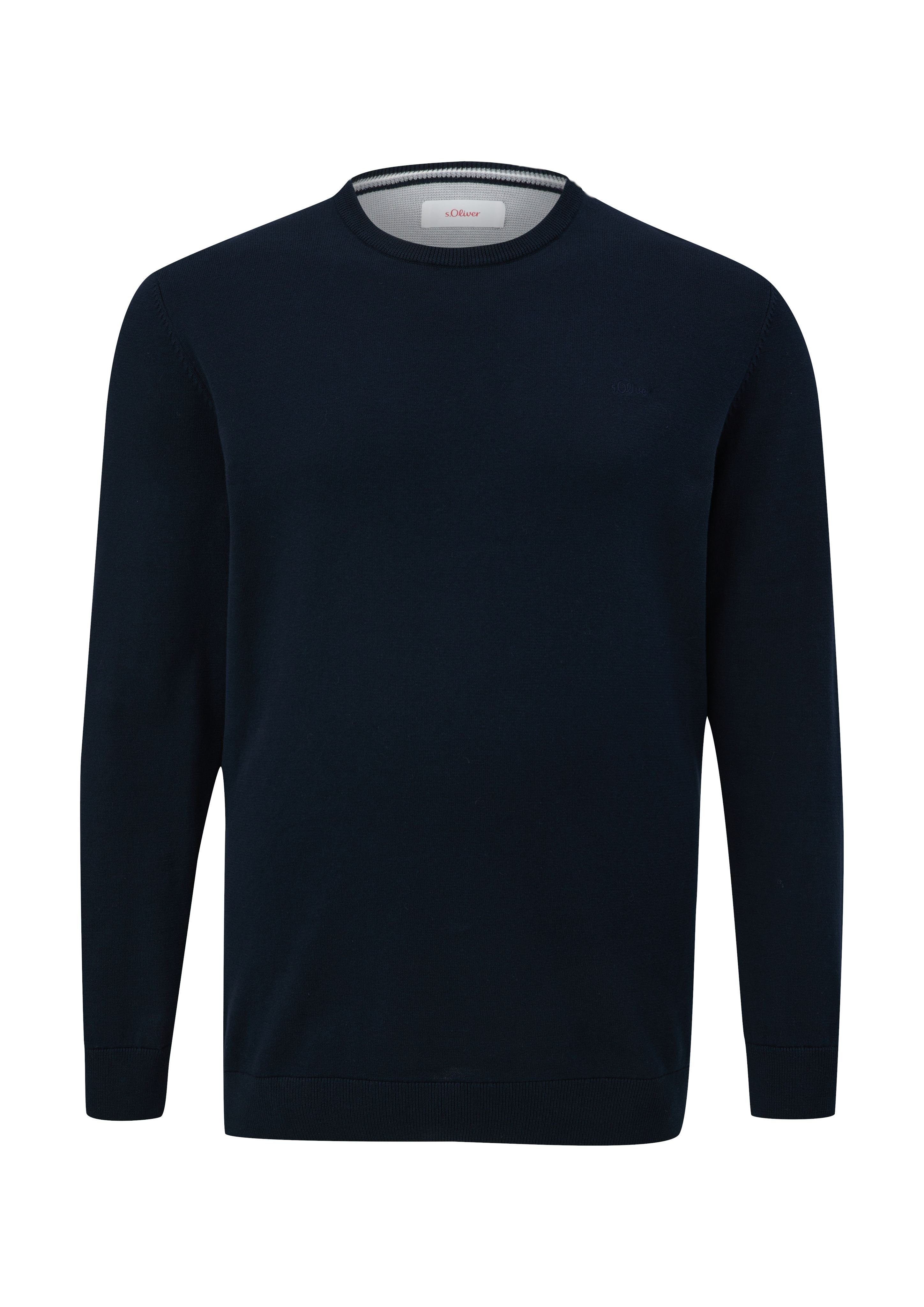 s.Oliver Feinstrickpullover aus Baumwolle günstig online kaufen