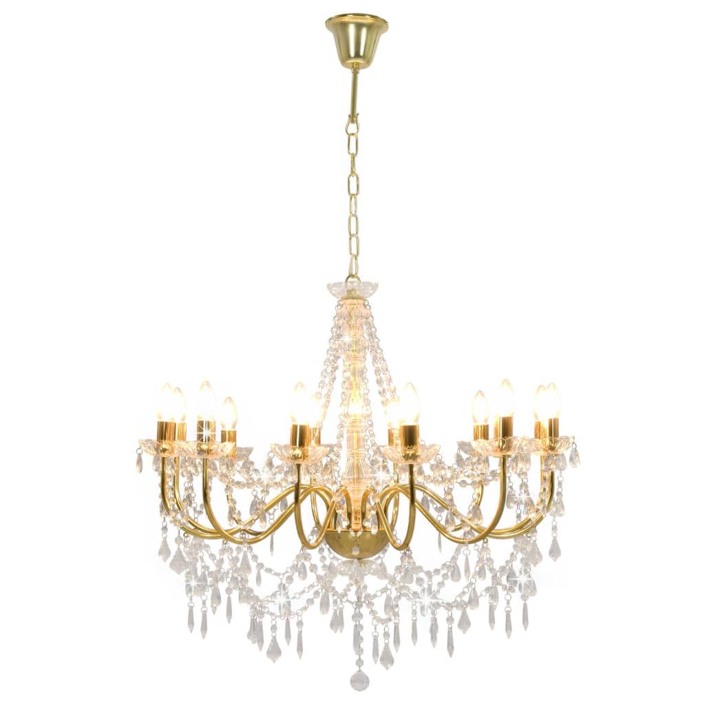 furnicato Kronleuchter Extravagante Hängelampe mit Kristallperlen, 80x75 cm günstig online kaufen
