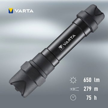 VARTA Taschenlampe Indestructible F30 Pro 6 Watt LED, wasser- und staubdicht, stoßabsorbierend, eloxiertes Aluminium Gehäuse