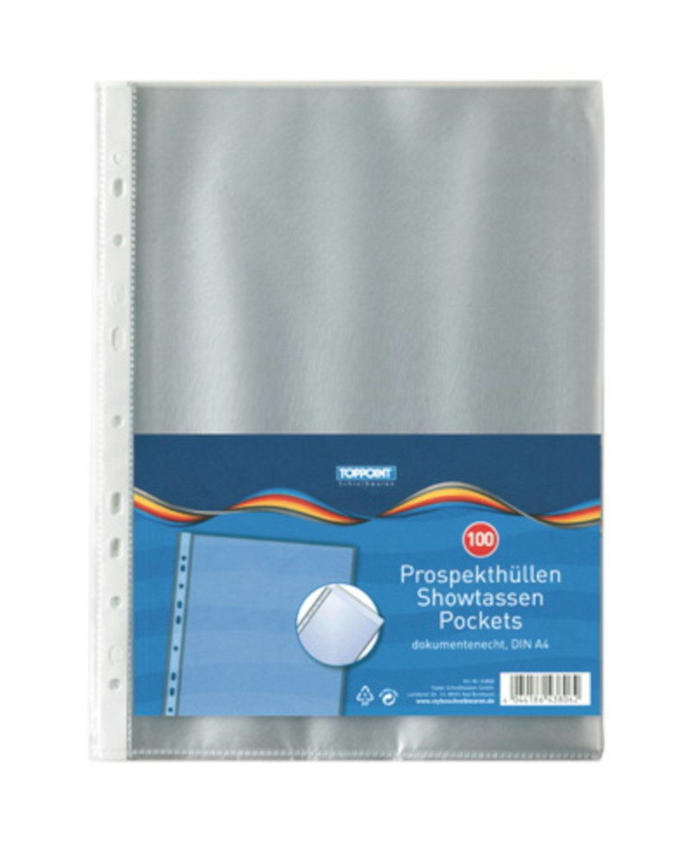 Prospekthülle 200 (2x 100) Prospekthüllen DIN A4 Klarsichthüllen