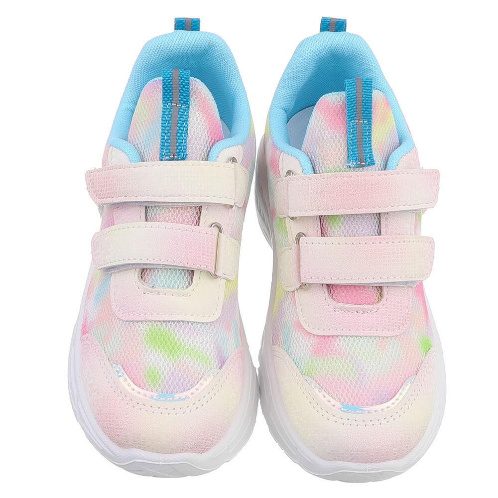 Ital-Design Leichte Kinderschuhe mit Klettverschluss für Freizeit und Sport Sneaker (89545293) Flach Freizeitschuhe in Rosa – Bild 4 von 5