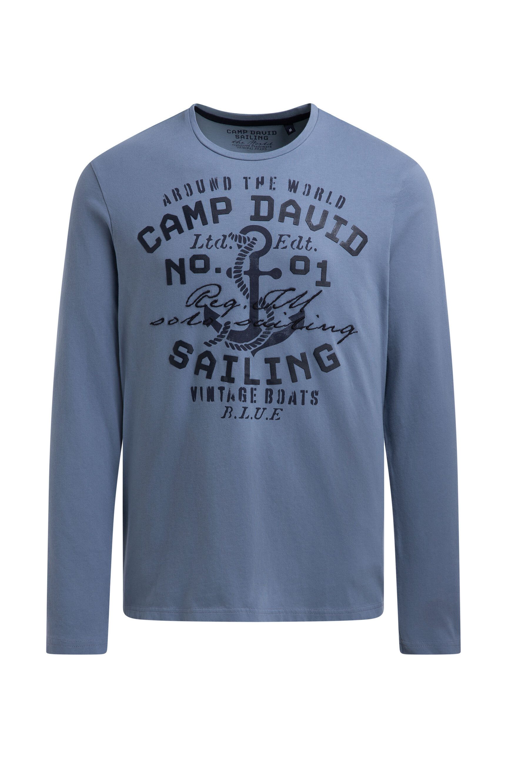 CAMP DAVID Rundhalsshirt aus Baumwolle günstig online kaufen