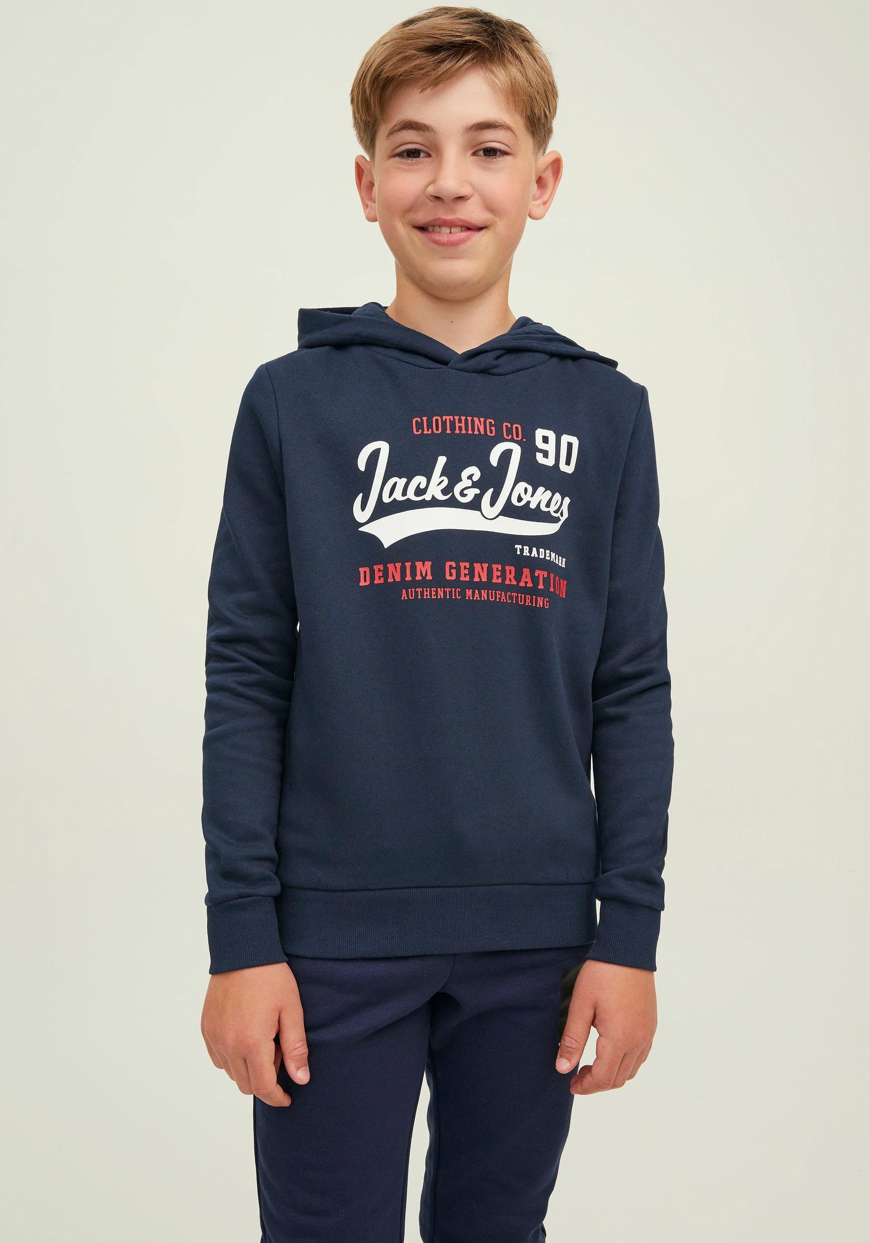 Jack & Jones Junior Kapuzensweatshirt Blazer/TRU Navy