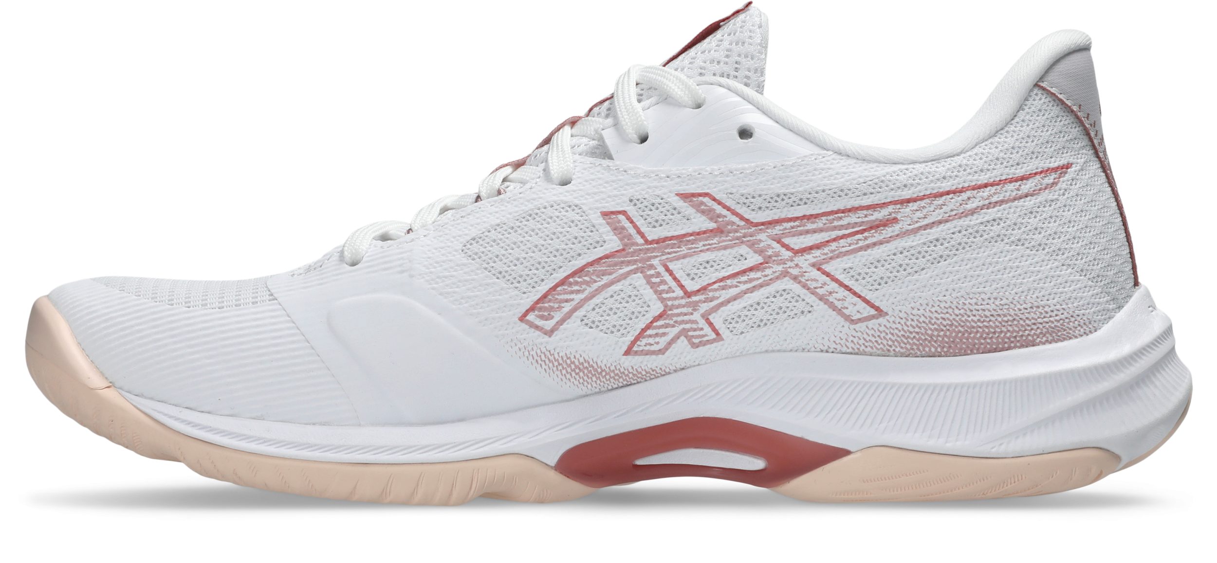 Asics NETBURNER BALLISTIC FF 4 WHITE/DIGITAL GRAPE Handballschuh