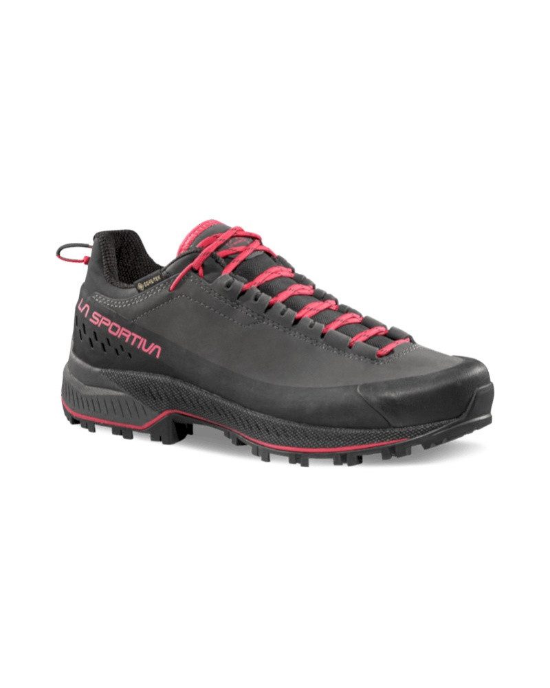 La Sportiva TX5 Evo GTX (Zustieg, Nubukleder, wasserdicht) carbongrau/rot Damen Wanderschuh