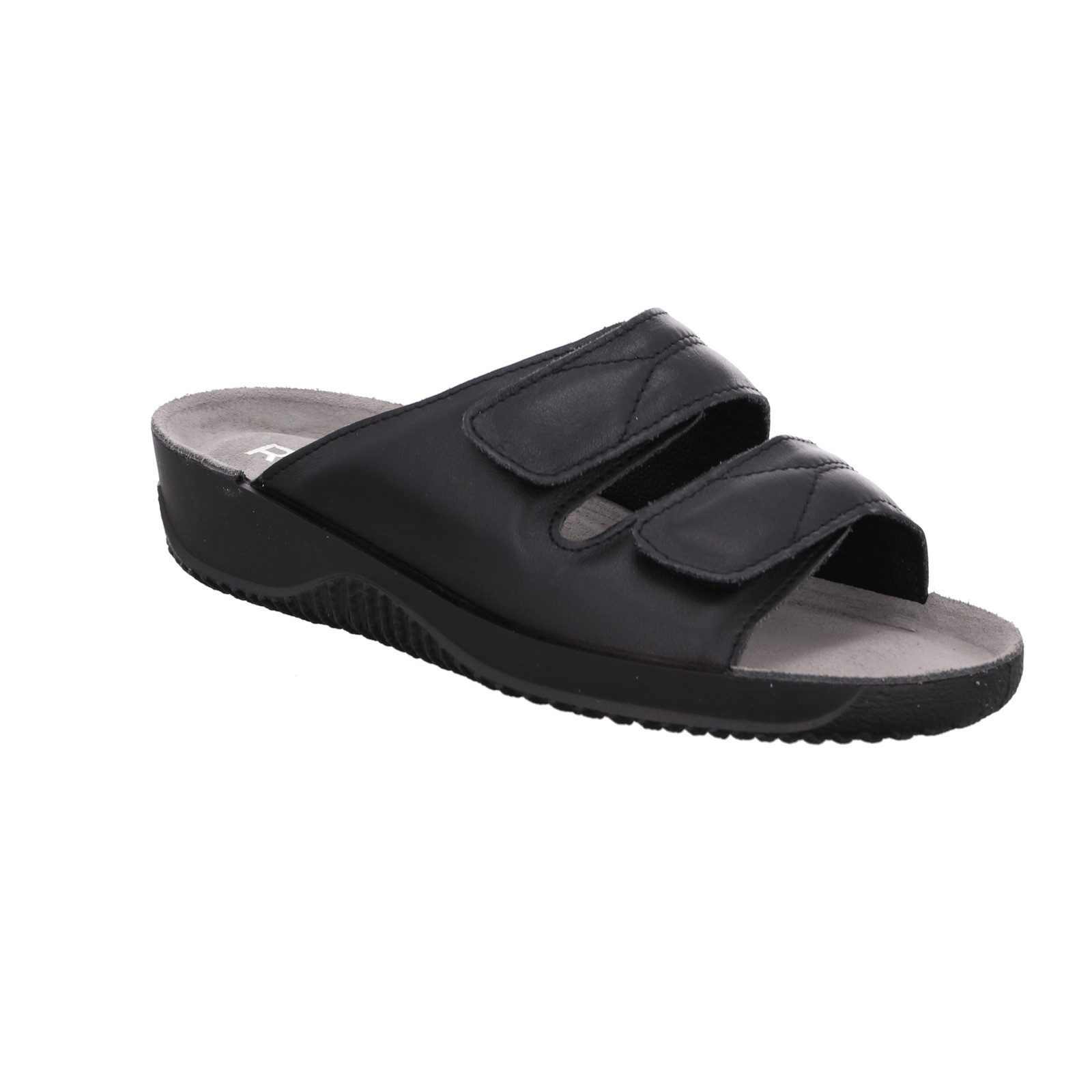 Rohde Soltau-40 Pantolette Komfortschuh, Klettschuh mit Keilabsatz