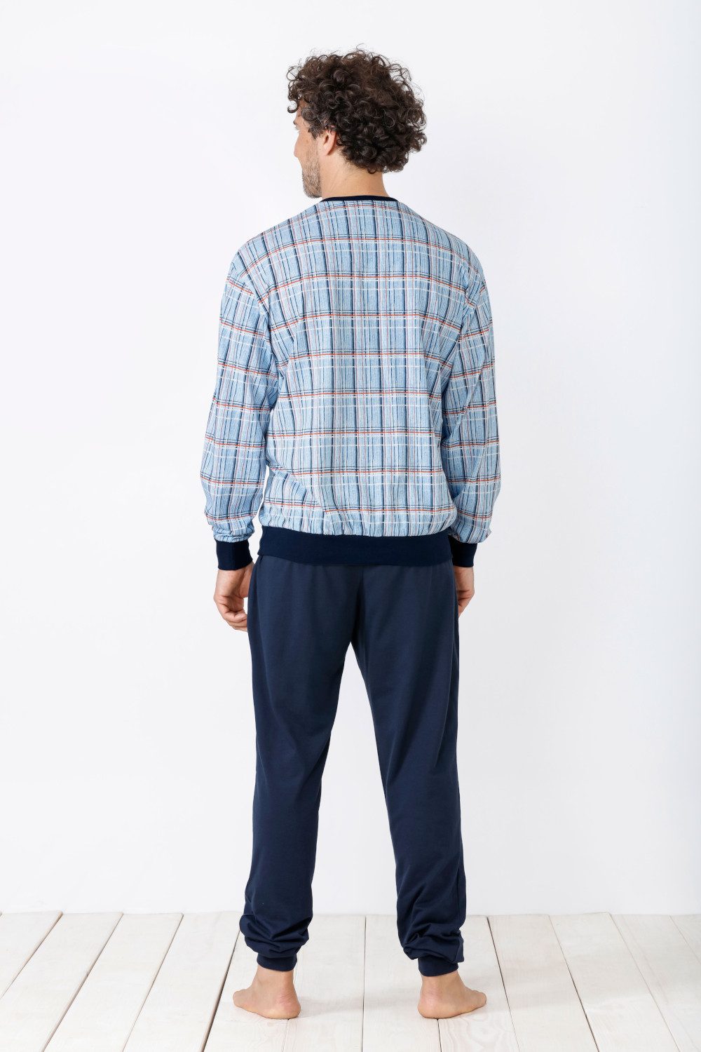 Hajo Pyjama Hajo, Schlafanzug Klima-Light bügelfrei 53821 günstig online kaufen