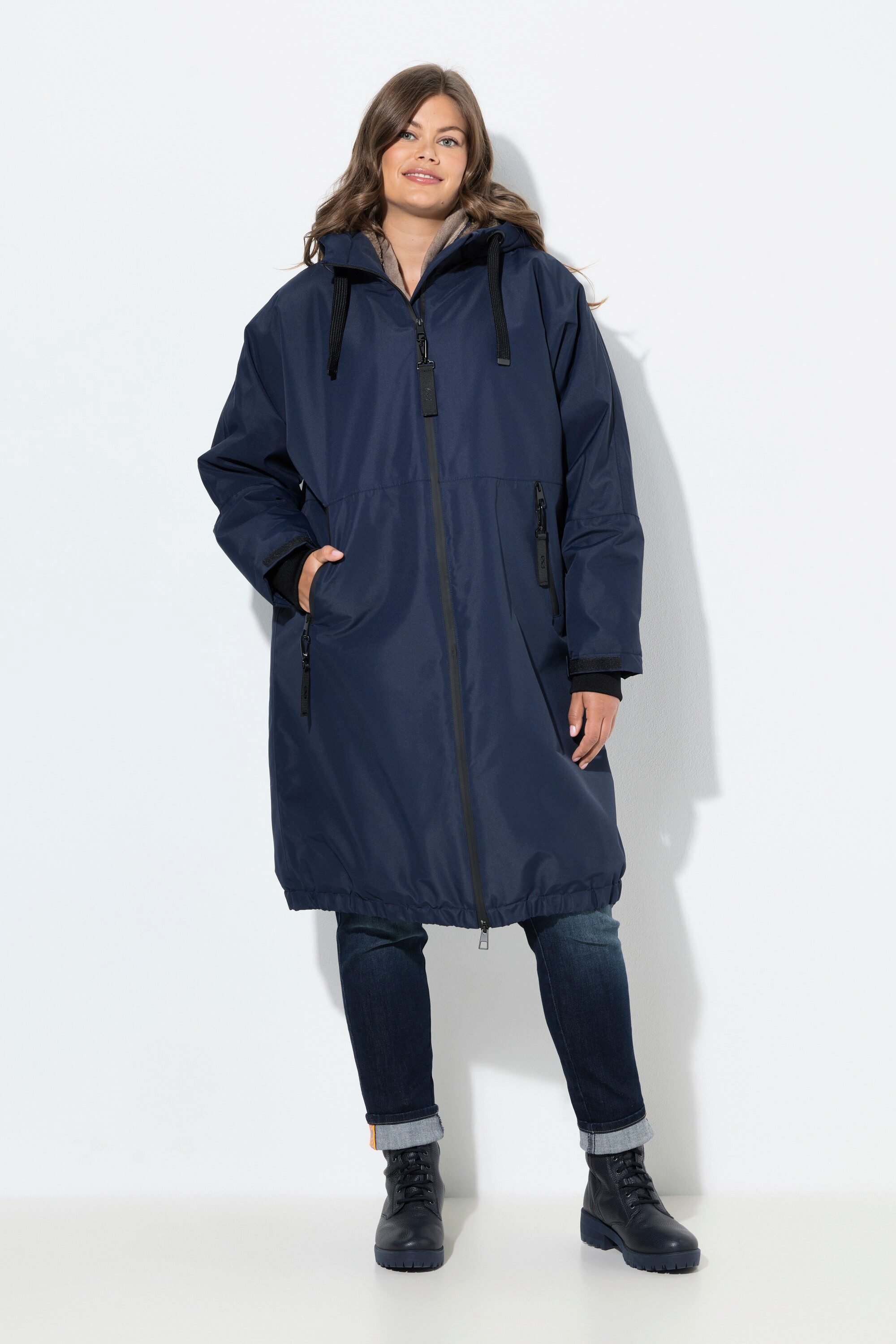 Laurasøn Wintermantel Funktionsmantel oversized Teddyfutter Kapuze
