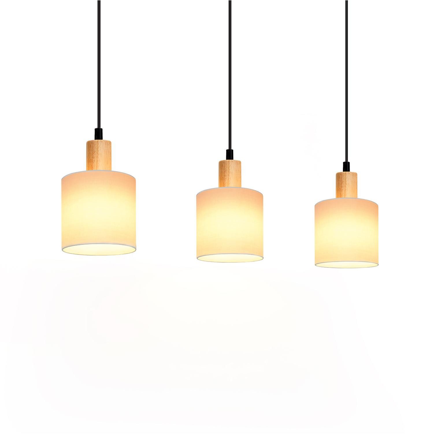 Nettlife Pendelleuchte Holz Esstischlampe Vintage 1/3 günstig online kaufen