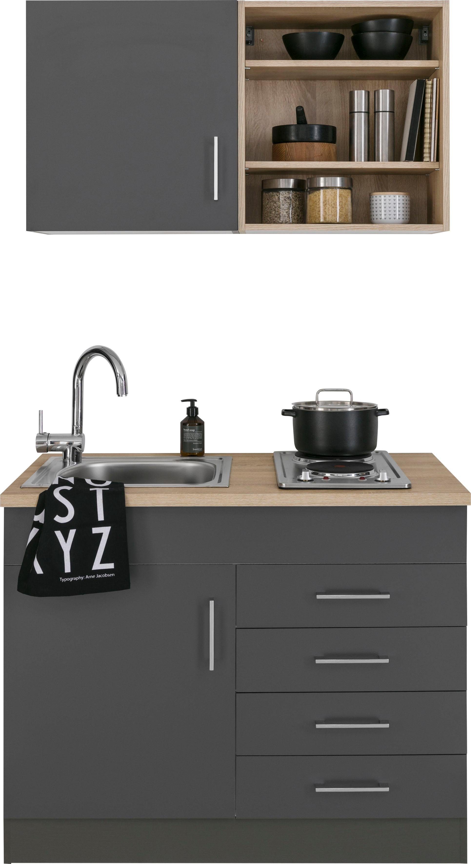 KOCHSTATION Pantryküche KS-Mali, Breite 100 cm, wahlweise mit E-Geräten günstig online kaufen