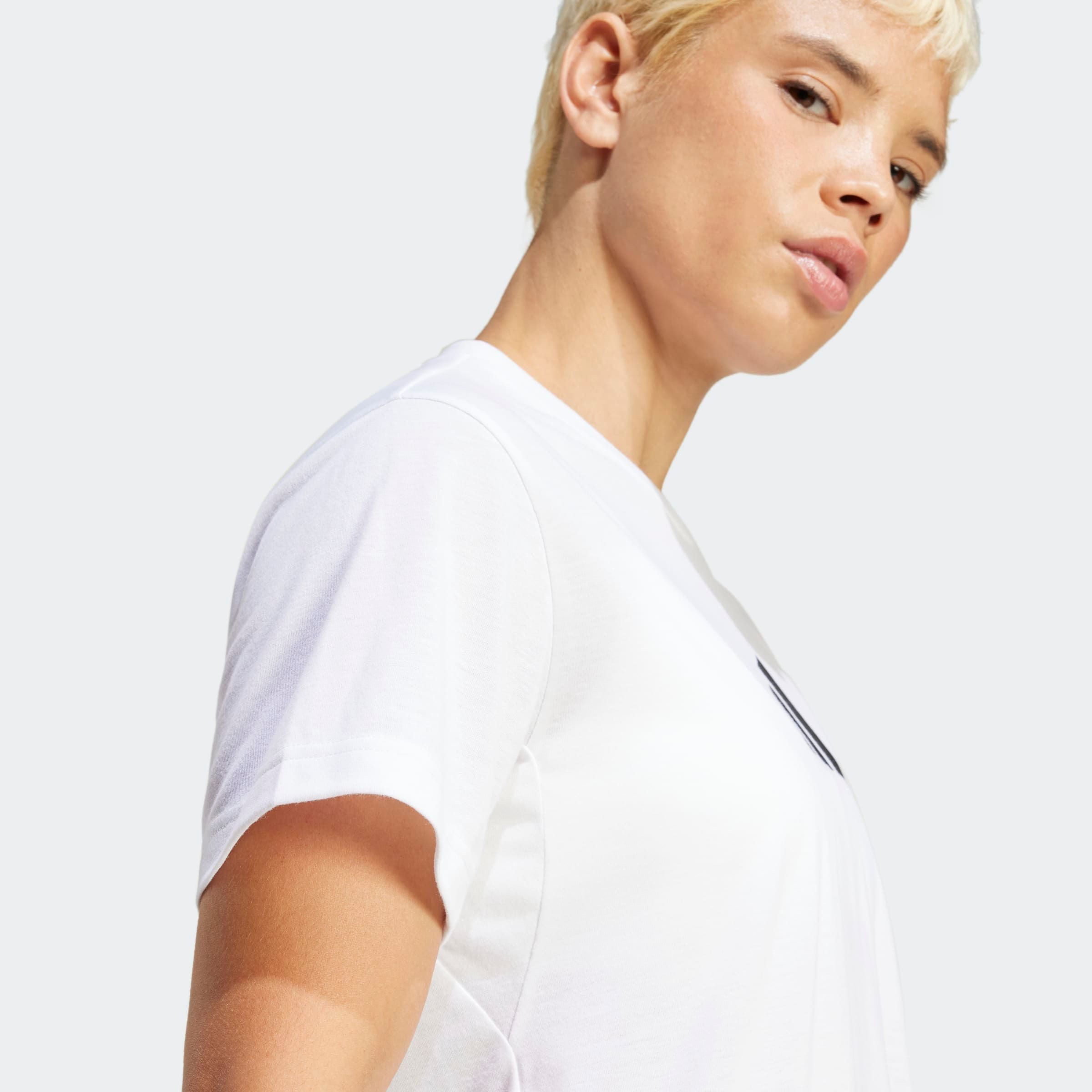 adidas Performance T-Shirt TRAIN ESSENTIALS BIG LOGO PERFORMANCE TRAINING Trainingsshirt, Feuchtigkeitsabsorbierendes Material