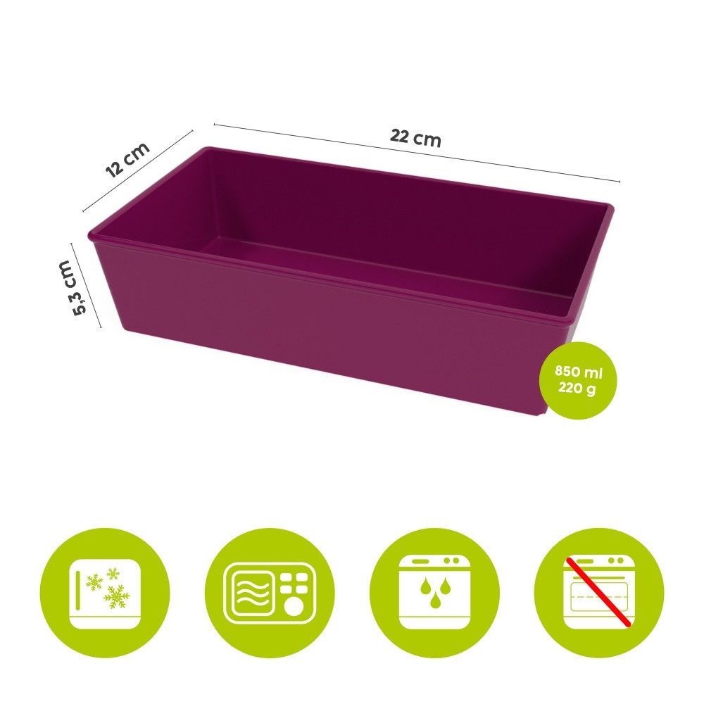 Ornamin Frischhaltedose ORNAMIN Meal Prep-Set, Food-Storage-Set, bruchfest & auslaufsicher, Kunststoff, Made in Germany