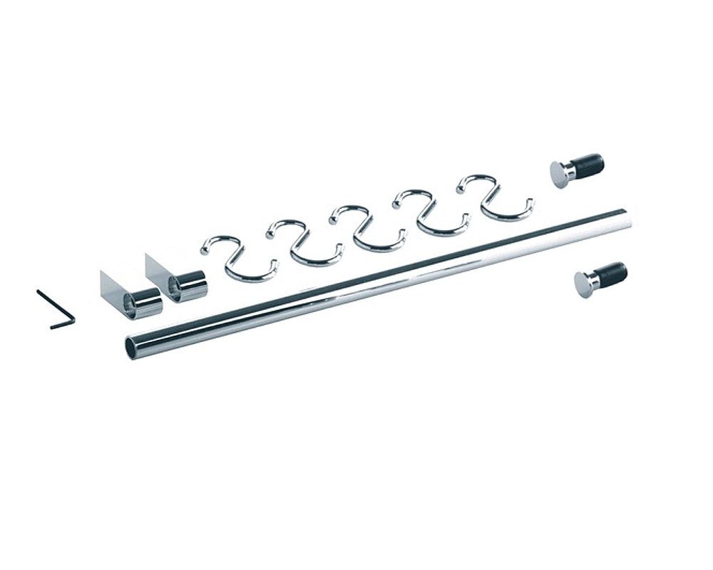 Kesseböhmer Hakenleiste Linero Classic Reling-Set 120 cm mit 5 Haken verchromt