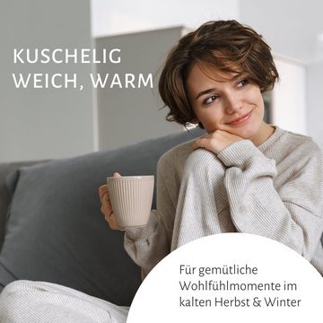 Wohndecke SMILLA aus 100% weicher Bio-Baumwolle, RIEMA Germany, weiche & warme Winter-Kuscheldecke 150x200cm Made in Germany ÖKOTEX