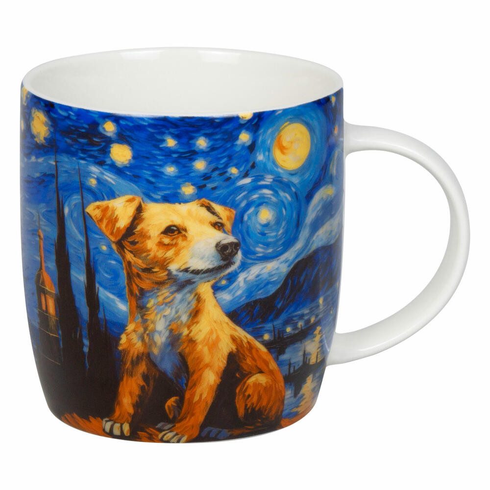 Könitz Becher Arty Animals - Van Goghs Dog, 400 ml, New Bone China