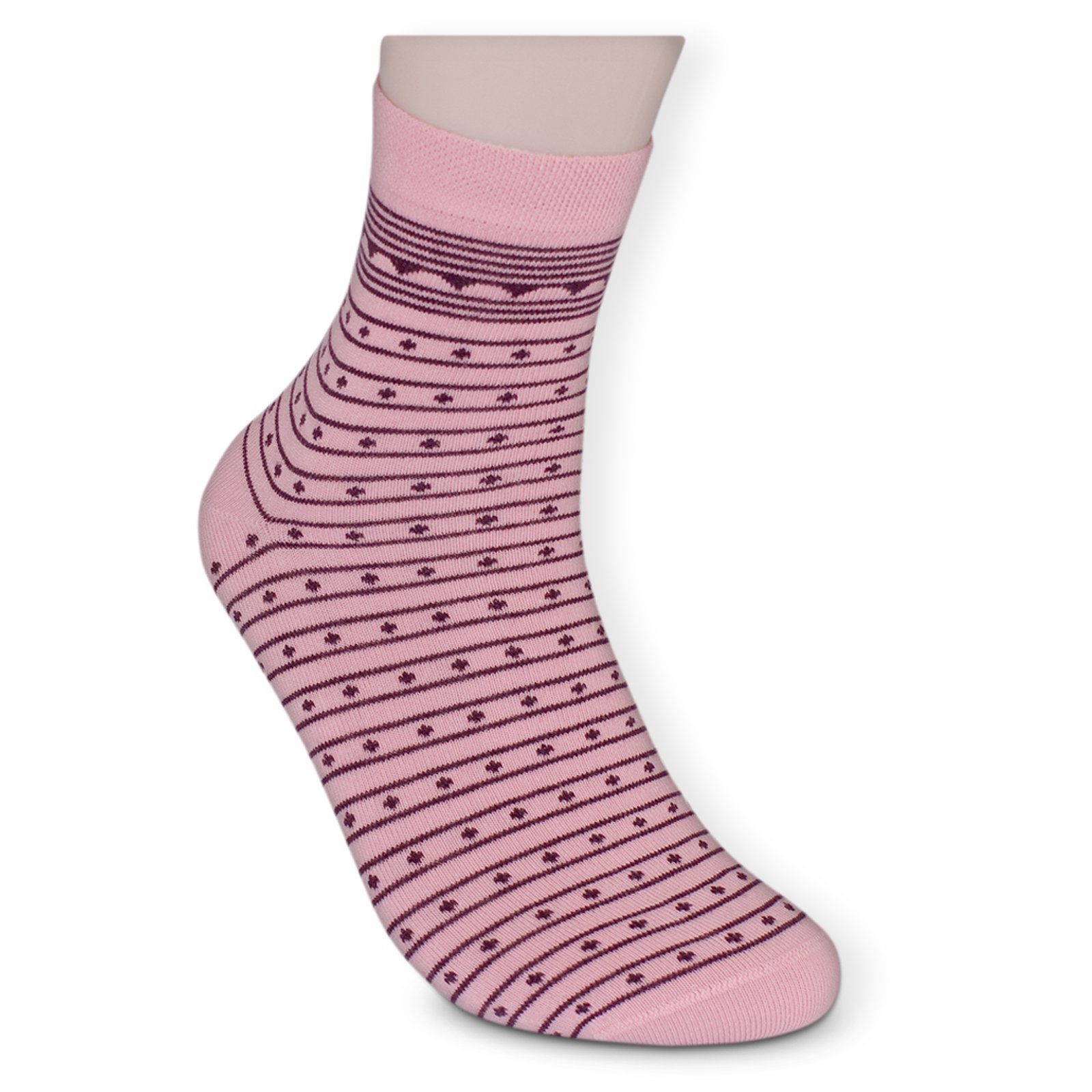 Die Sockenbude Kurzsocken WELLNESS Komfortbund mit Gummi grau) 5-Paar, ohne (Bund, rosa