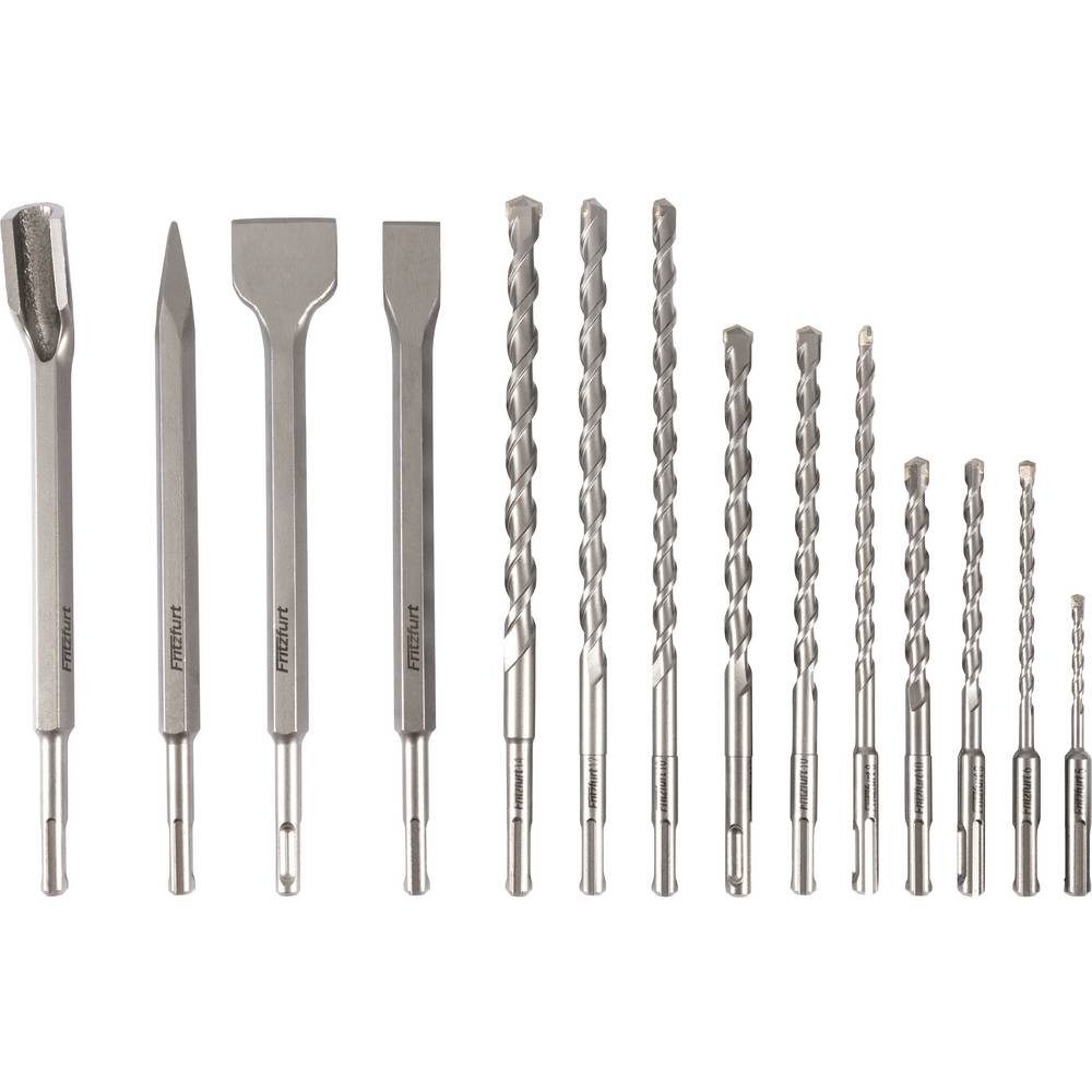 FRITZFURT Spiralbohrer Hohlbohrkronen-Set 14teilig 5 mm, 6 mm, 8 mm, 10 mm, 12 mm, 14 mm