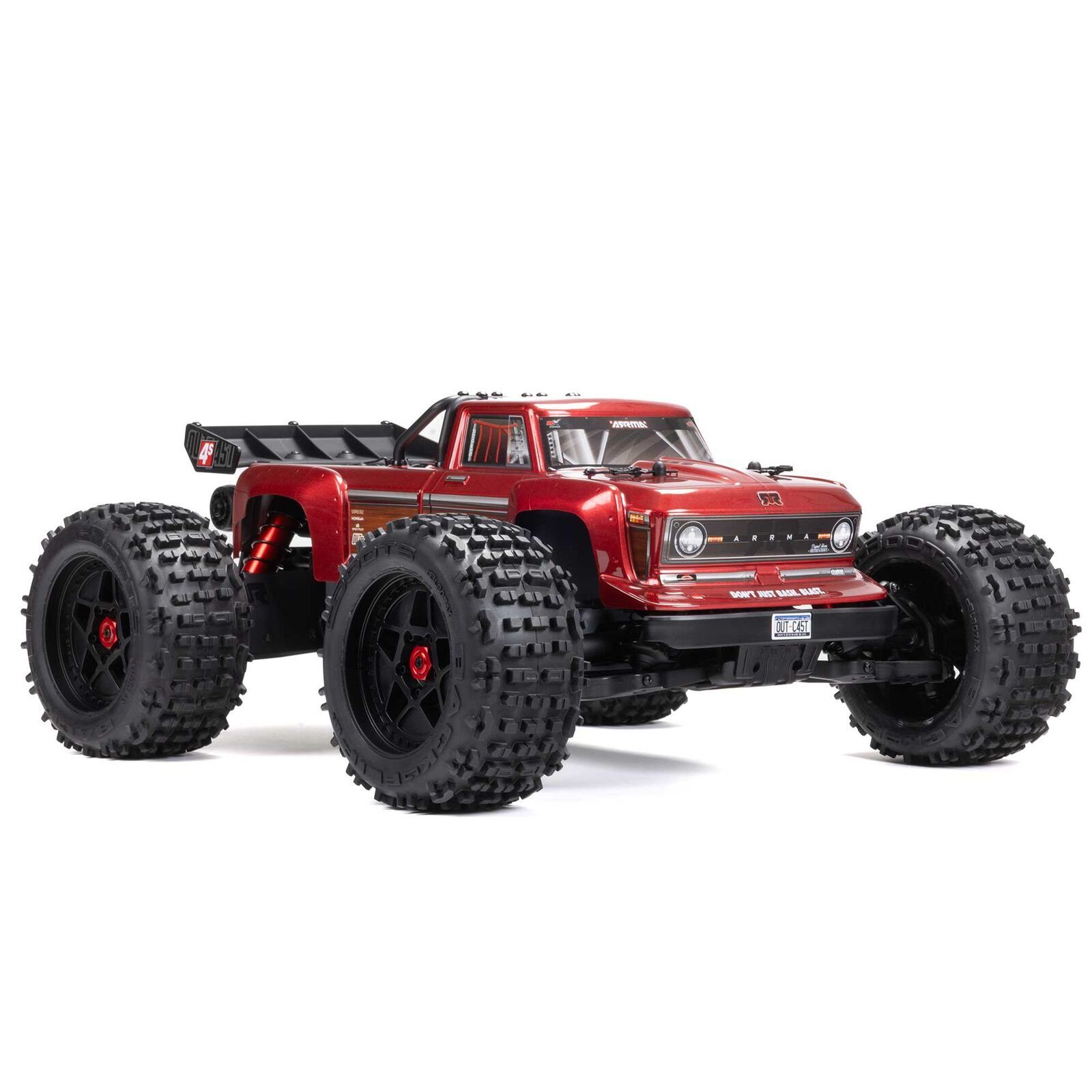 RC-Buggy Arrma OUTCAST 4X4 4S V2 RC BLX Stunt Truck RTR 1:10 Rot