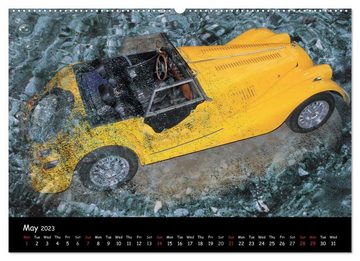 CALVENDO Wandkalender Vintage Car Fantasies (Premium-Calendar 2023 DIN A2 Landscape)