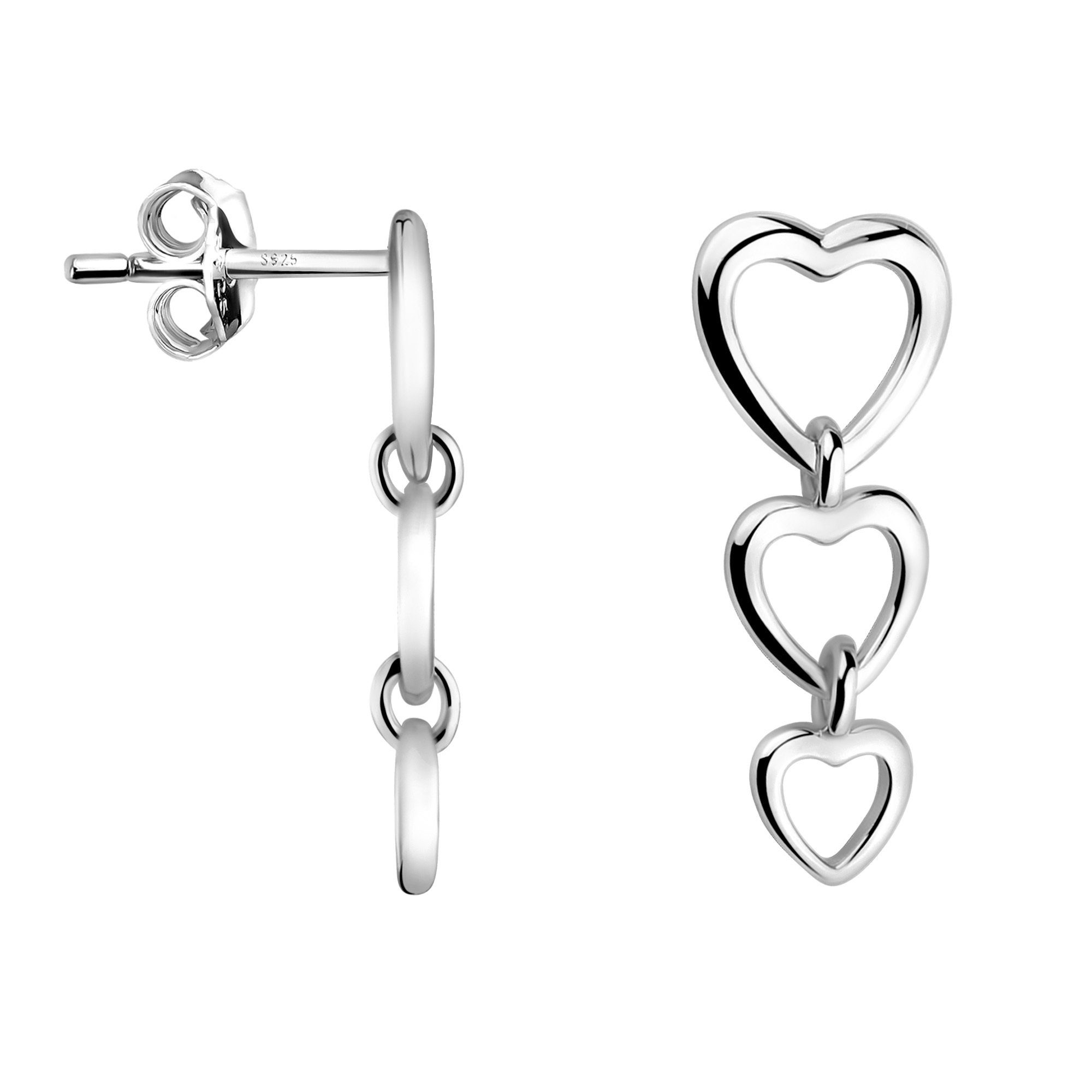 Sofia Milani Paar Ohrhänger Herz, 925 Silber Damen Schmuck - E2268 günstig online kaufen