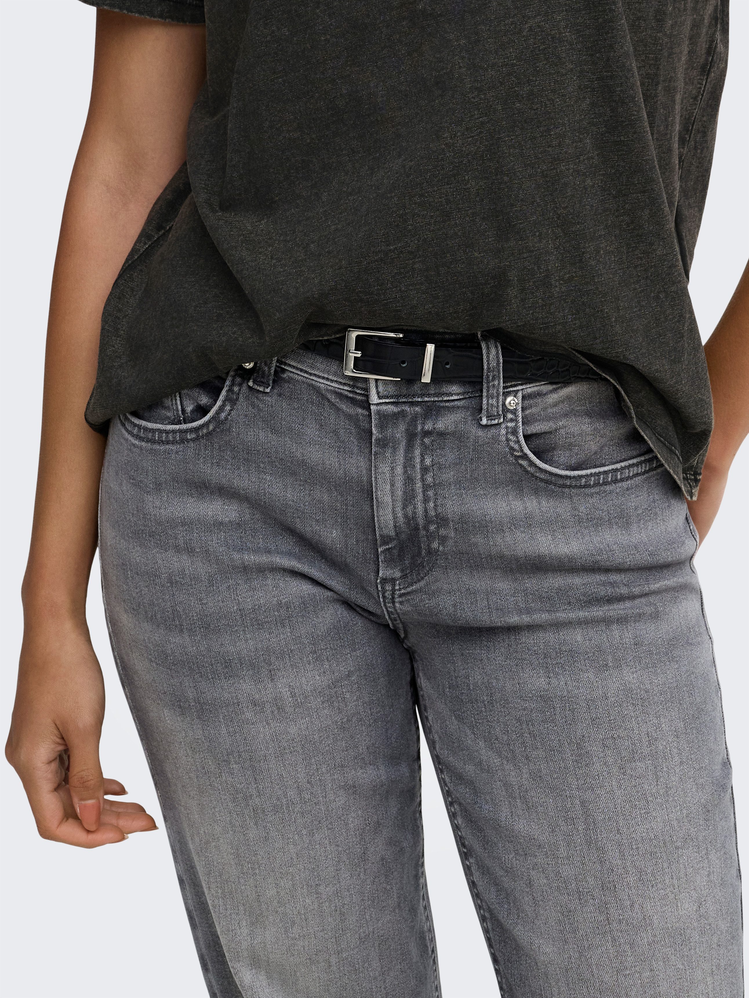 ONLY Straight-Jeans ONLWINNIE MID STRAIGHT DNM Baumwollmischung, straight fit, mid waist – Bild 2 von 5