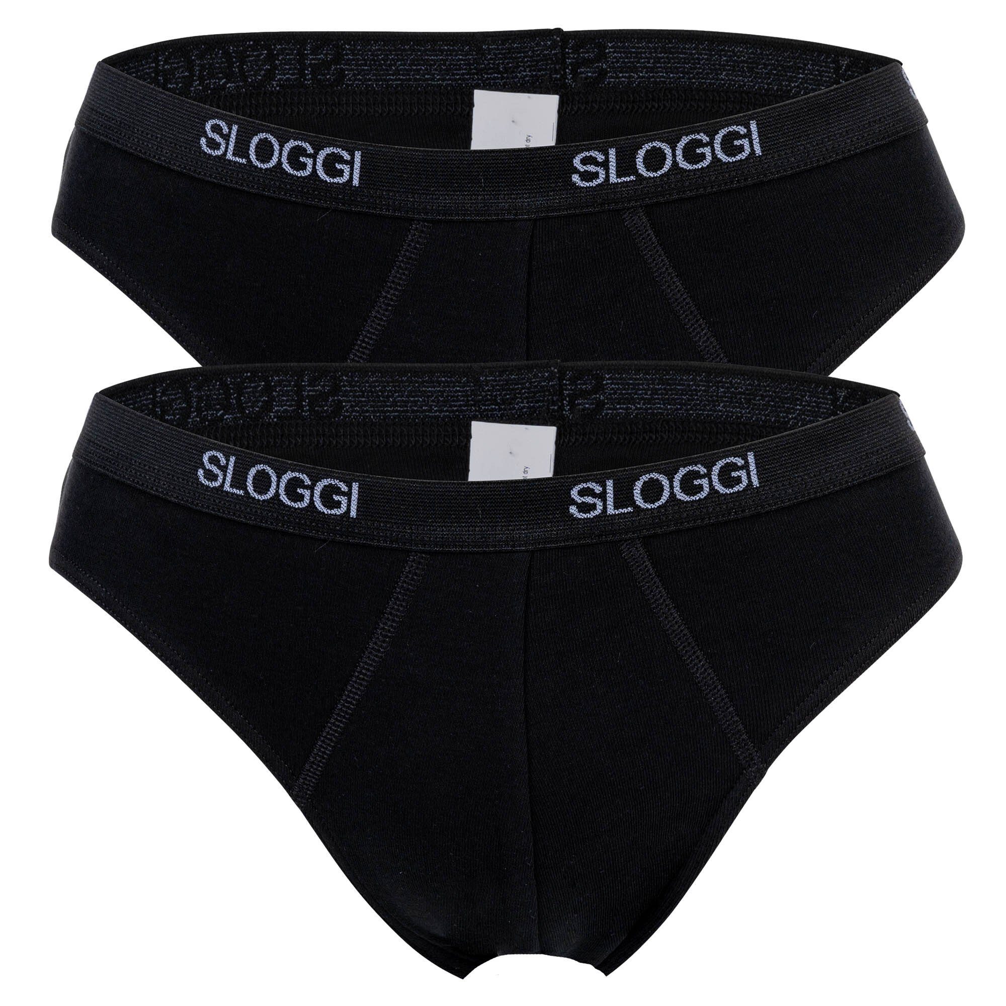 sloggi Slip Herren Slips, 2er Pack Basic Mini, Unterwäsche