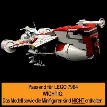AREA17 Standfuß Acryl Display Stand für LEGO 7964 Republic Frigate (verschiedene Winkel und Positionen einstellbar, zum selbst zusammenbauen), 100% Made in Germany