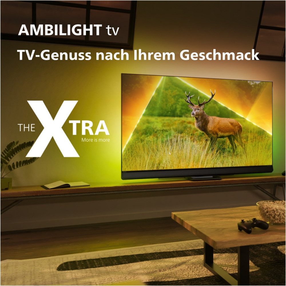 Philips 55PML9308/12 LED-Fernseher (55 Zoll, Ultra HD, WLAN integriert, 4K Ambilight Technologie)