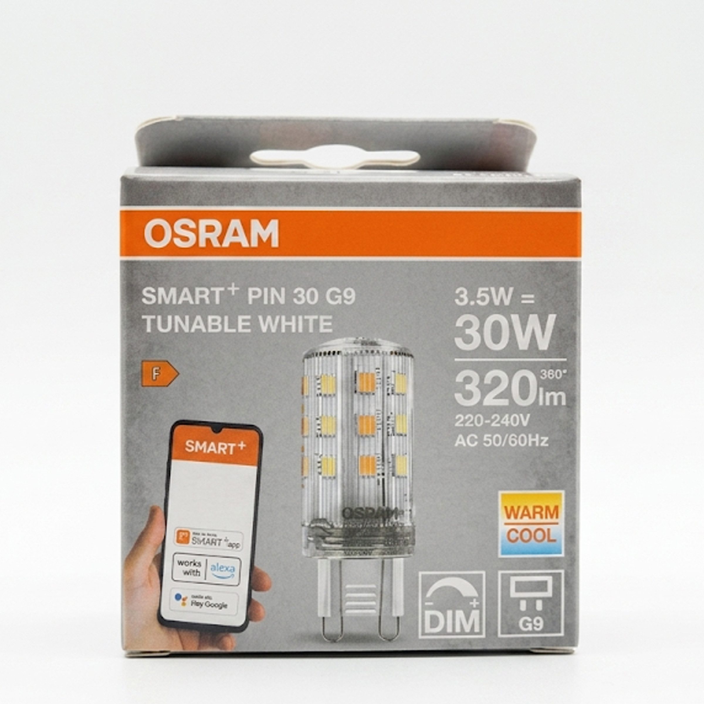 Osram LED-Leuchtmittel Osram SMART+ WiFi G9 LED Pin 3,5W TW – 4er-Pack, 4 St.