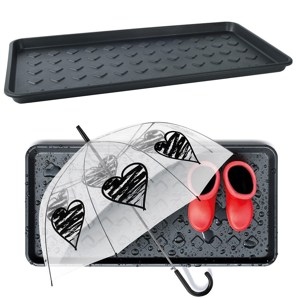 KAGM Schuhabtropfschale Universalablage Schuhablage Schuhwanne aus Kunststoff 71cm x 35cm – Bild 3 von 3