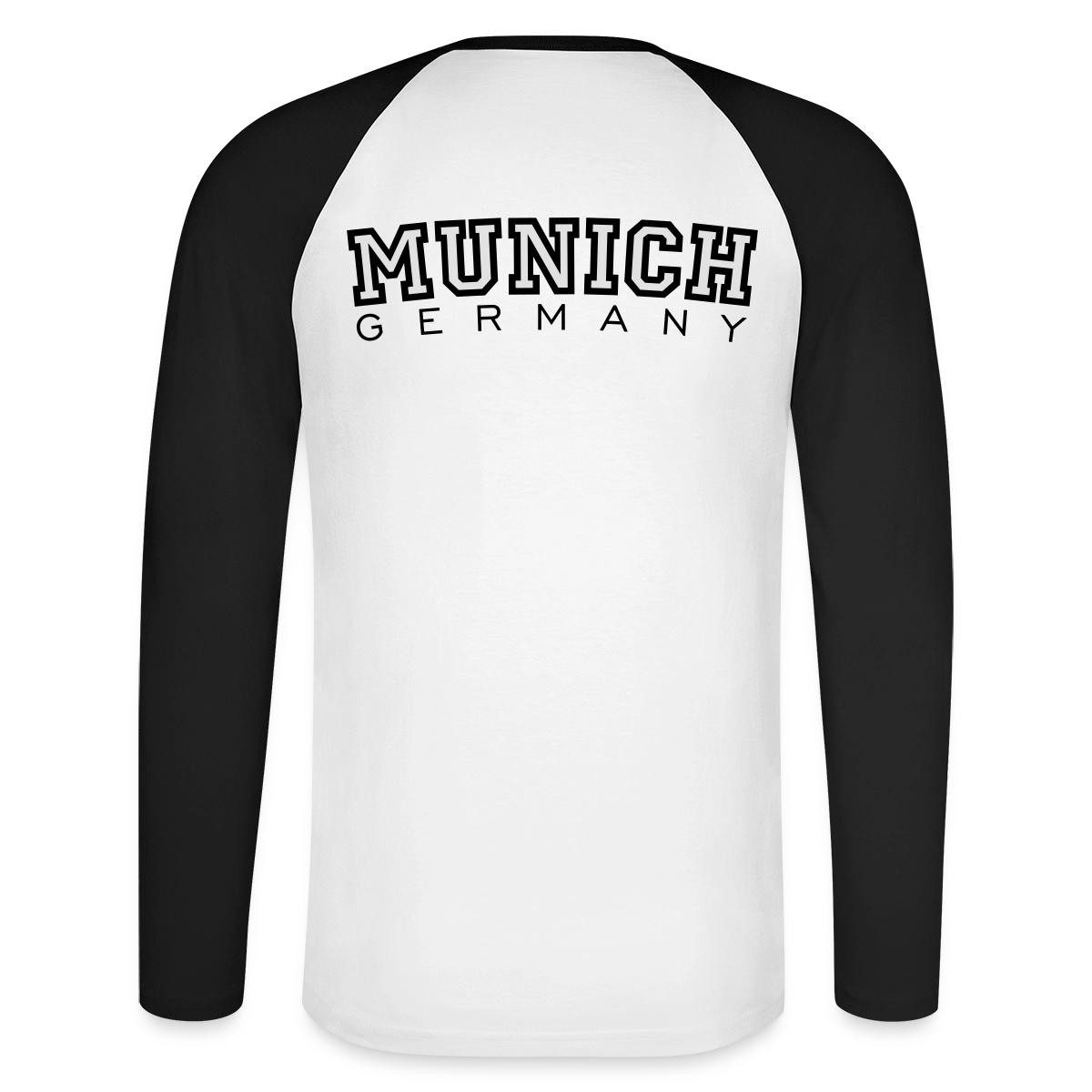 Spreadshirt T-Shirt Munich München Deutschland Streetwear College Baseball Langarmshirt He (1-tlg)