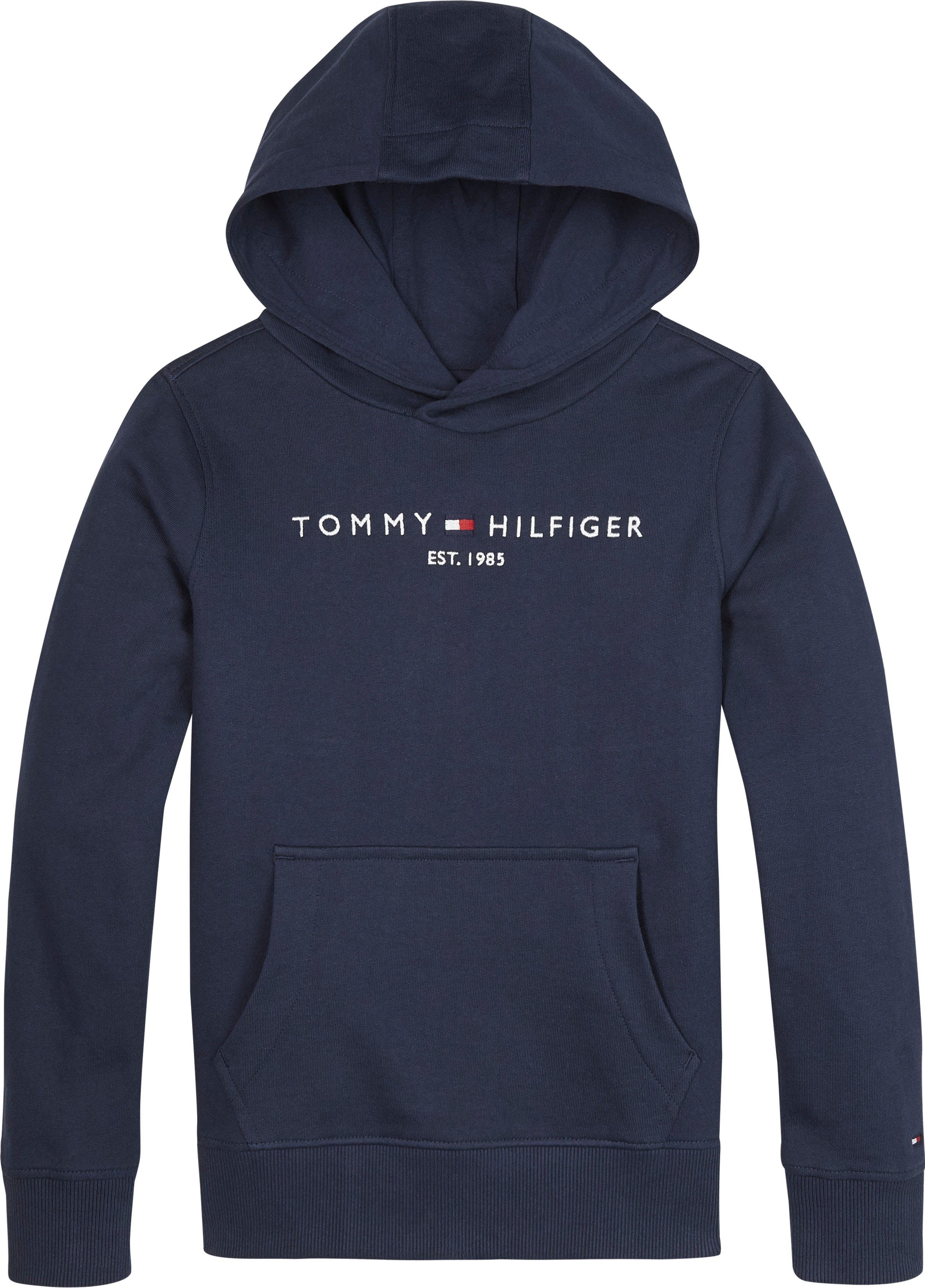 Jungen MiniMe,für Kids HOODIE und Junior Hilfiger Kapuzensweatshirt Tommy ESSENTIAL Kinder Mädchen