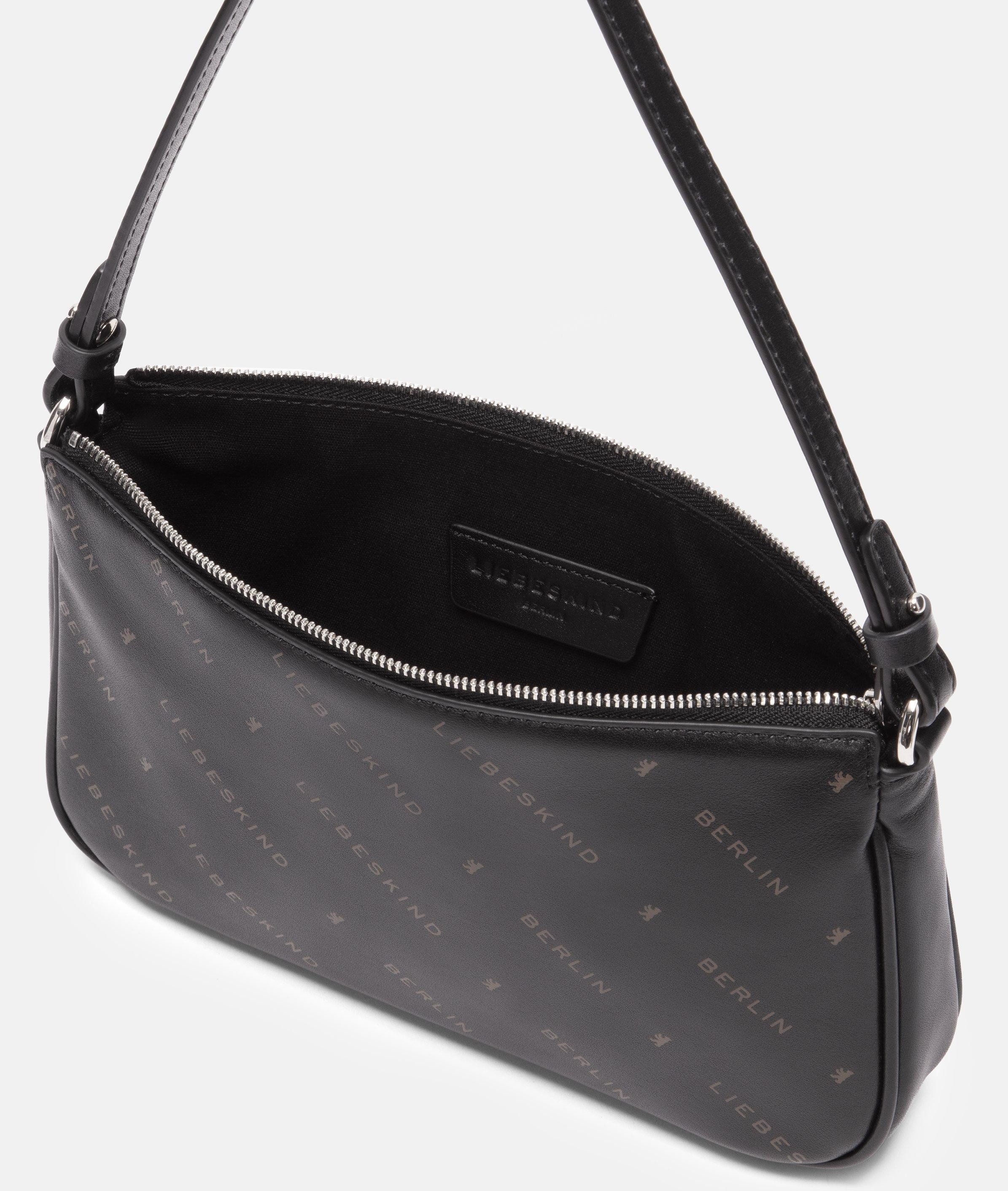 Liebeskind Berlin Umhängetasche Monogram Crossbody S, Umhängetasche aus Leder mit Monogramm