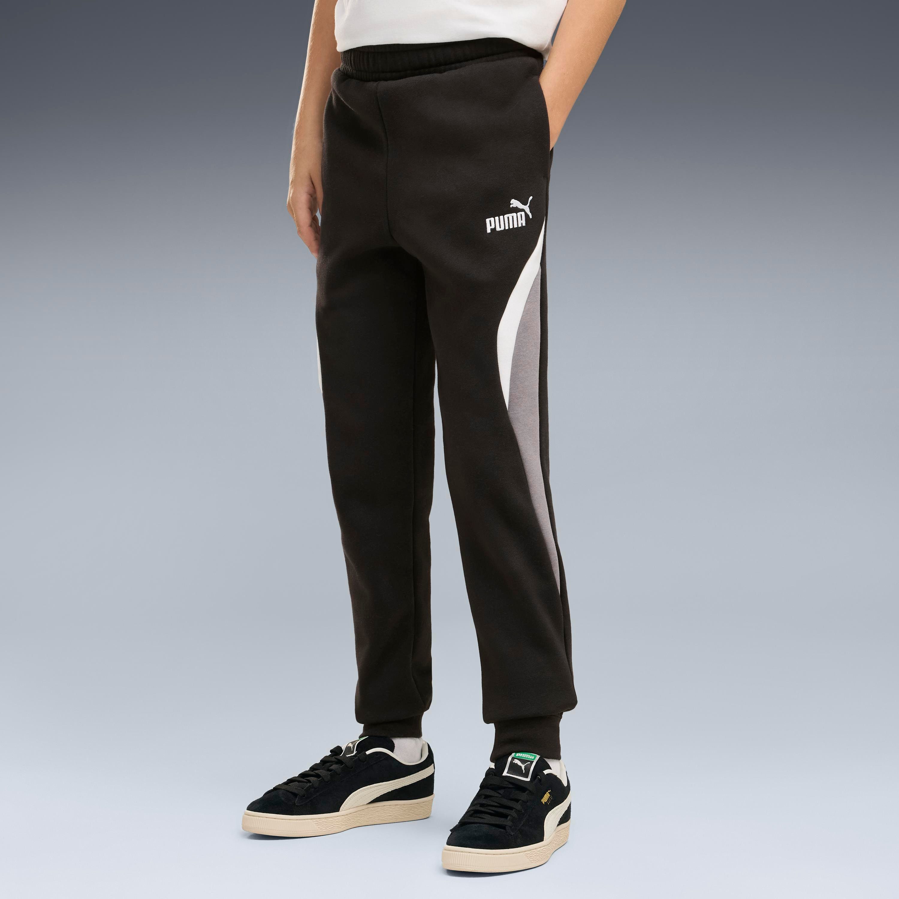 PUMA Trainingshose ESS BLOCK SWEATPANTS FL B Regular Fit, für Sport und Freizeit, sportlicher Stil