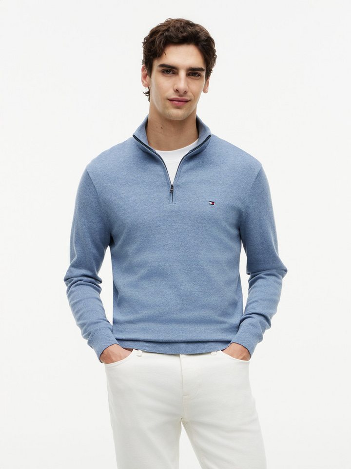 Tommy Hilfiger Troyer ESSENTIAL COTTON ZIP MOCK